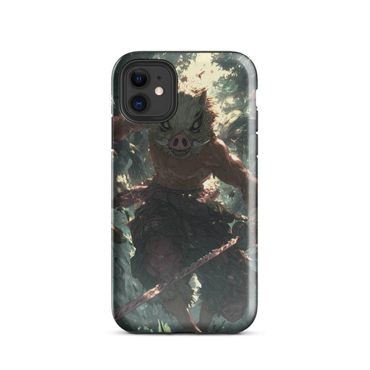 Inosuke Hashibira Demon Slayer Anime Fan Art Tough Case for iPhone® - Chromavolt