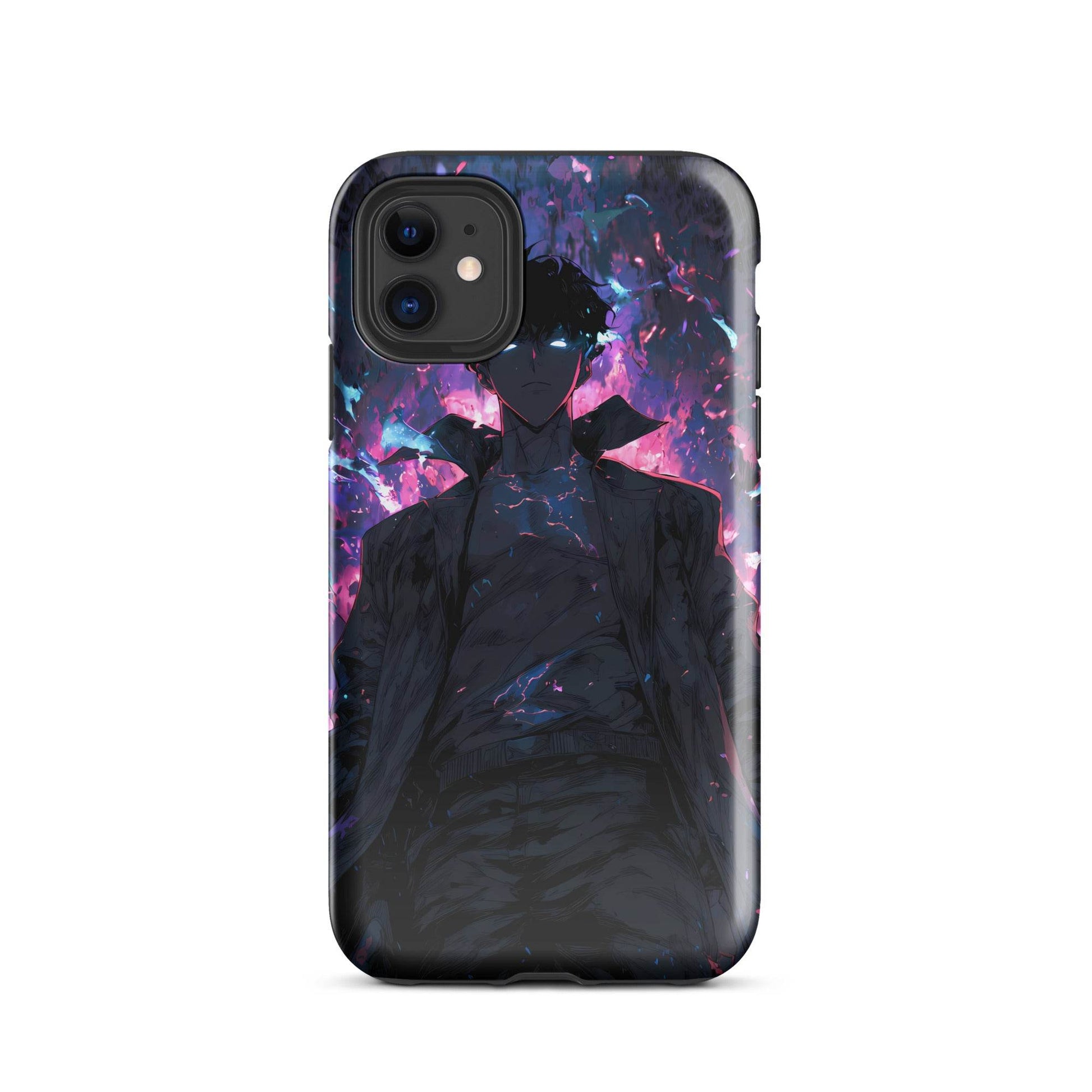 Solo Leveling Sung Jin Woo Anime Fan Art Tough Case for iPhone® - Chromavolt