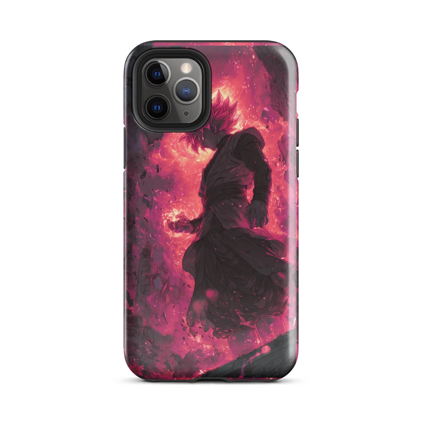 Zamasu Goku Black, Pink Rose Super Saiyan Dragon Ball Tough Case for iPhone® - Chromavolt
