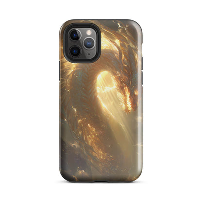 Light Dragon: The Celestial Flame Tough Case for iPhone® - Chromavolt