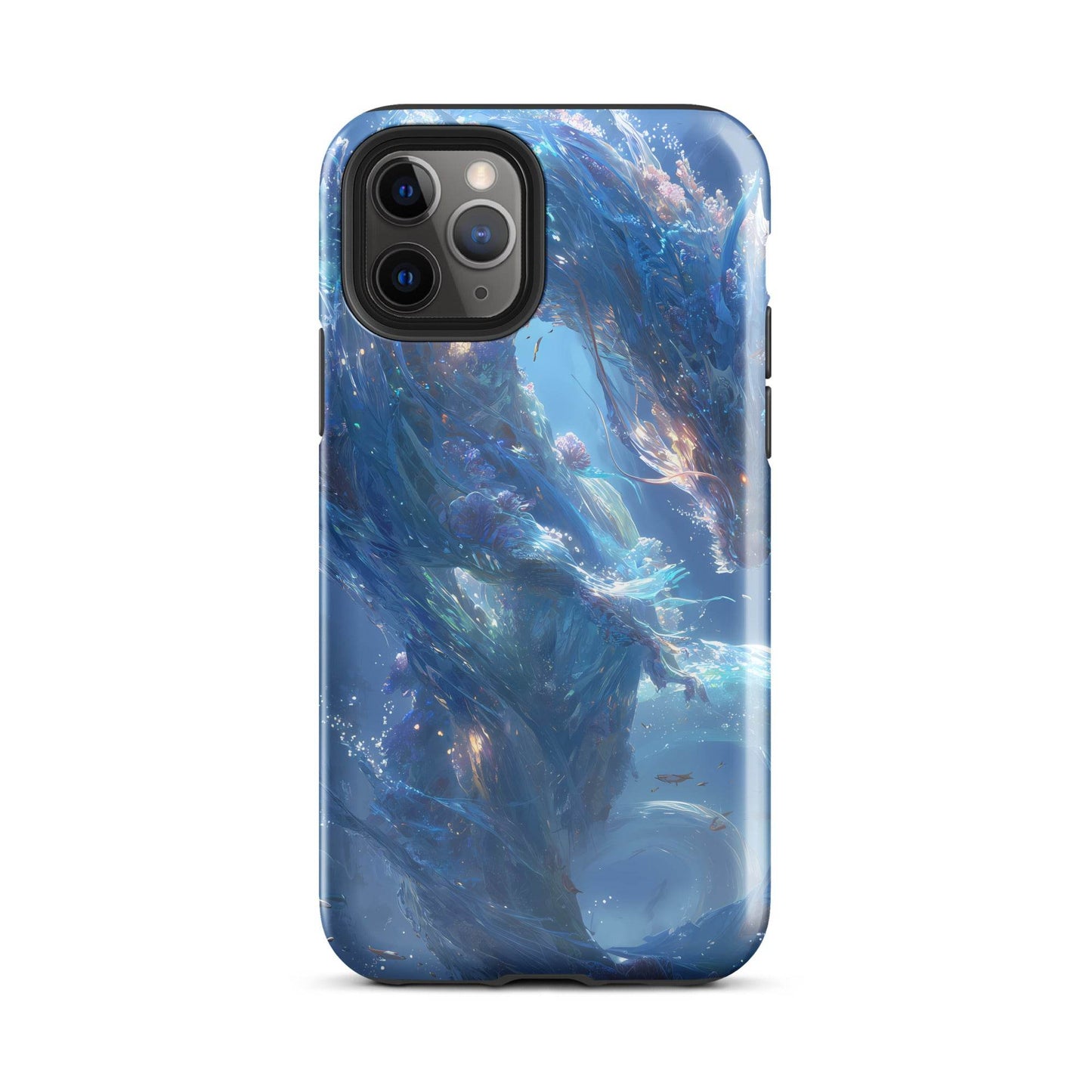 Water Dragon: The Serpent of Serenity Tough Case for iPhone® - Chromavolt