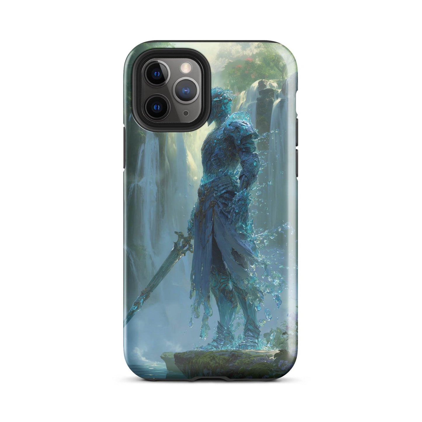Water Elemental Knight, Original Anime Art Tough Case for iPhone® - Chromavolt