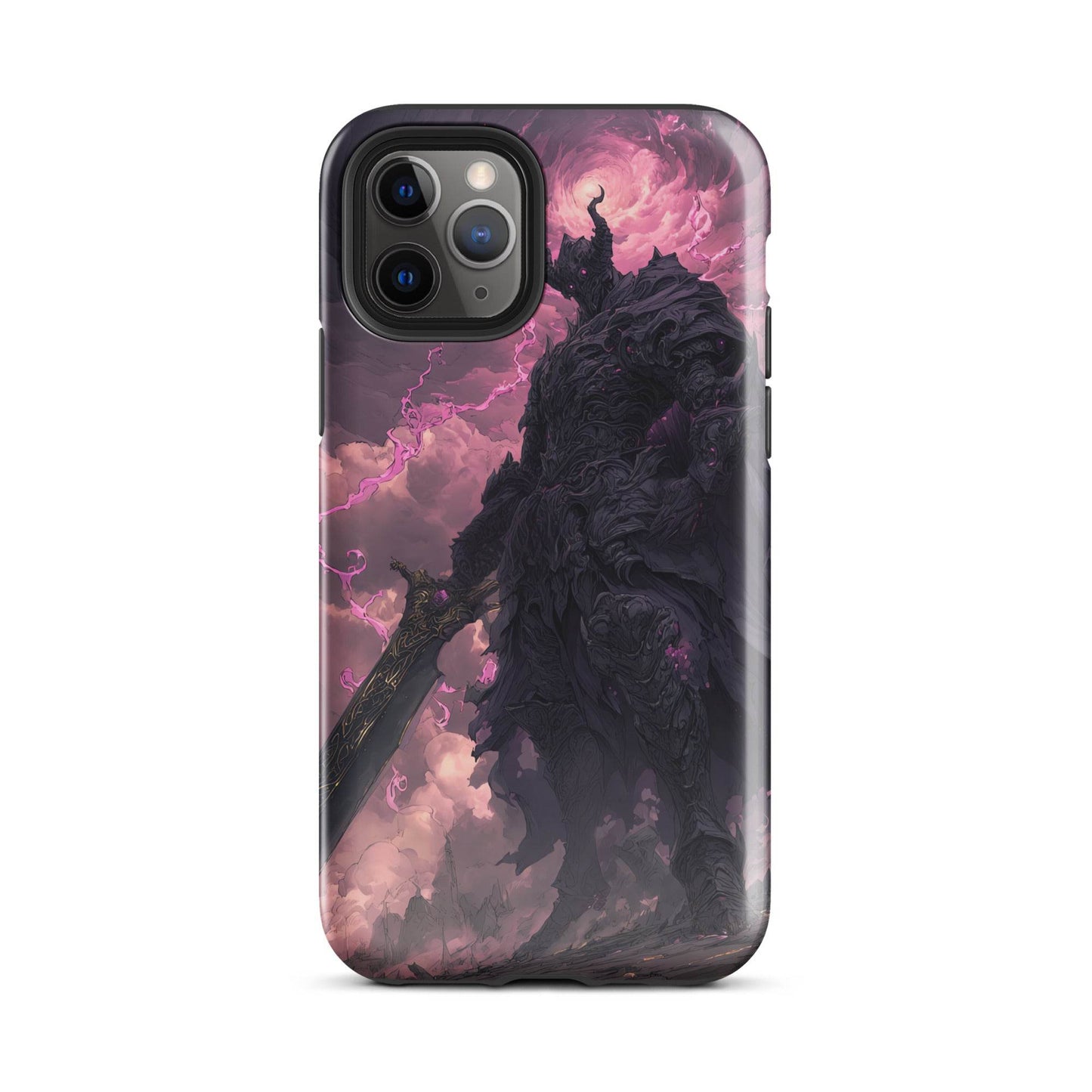 Dark Elemental Knight, Original Anime Art Tough Case for iPhone® - Chromavolt
