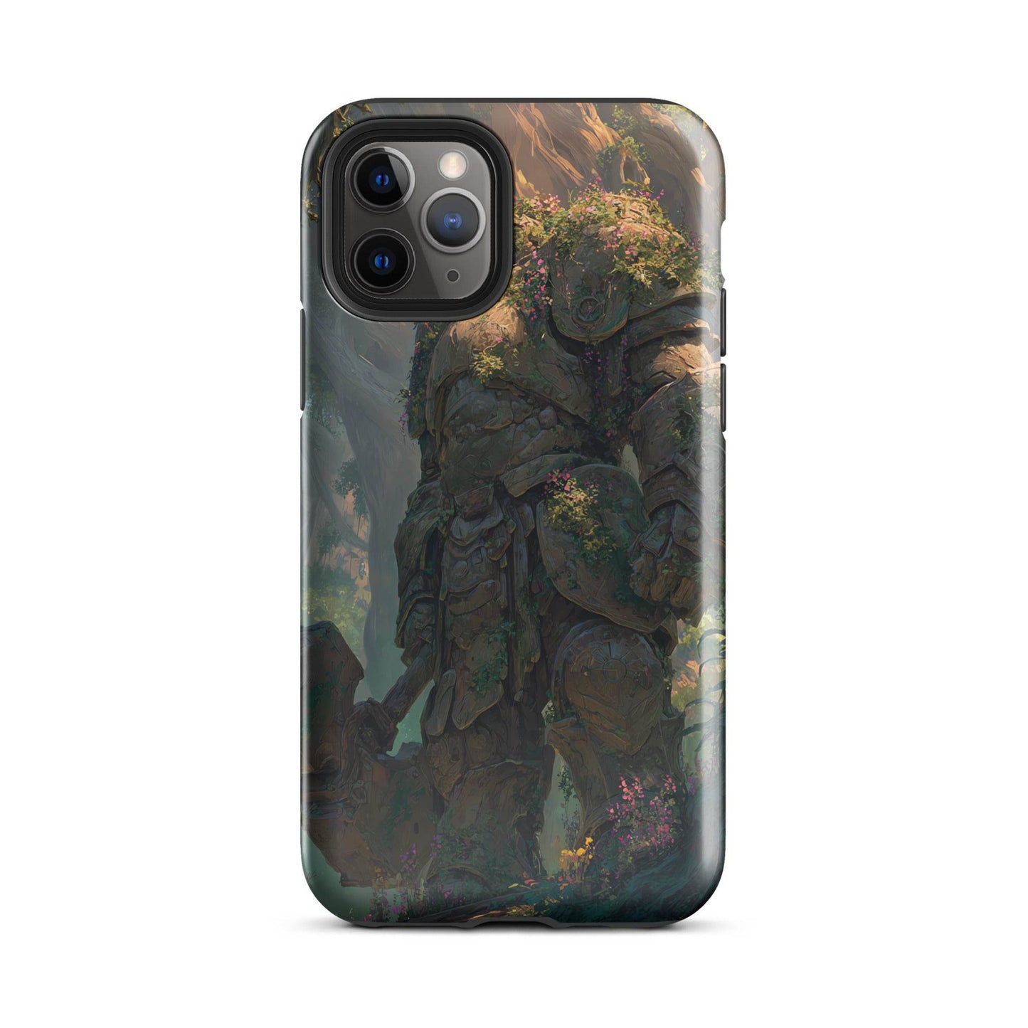 Earth Elemental Knight, Original Anime Art Tough Case for iPhone® - Chromavolt