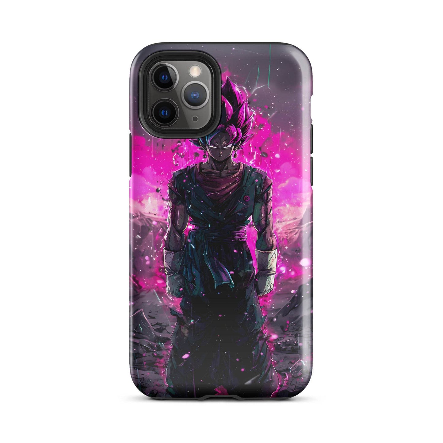 Super Saiyan Blue and Pink Rose Vegito, Dragon Ball Super Anime Fan Art Tough Case for iPhone® - Chromavolt