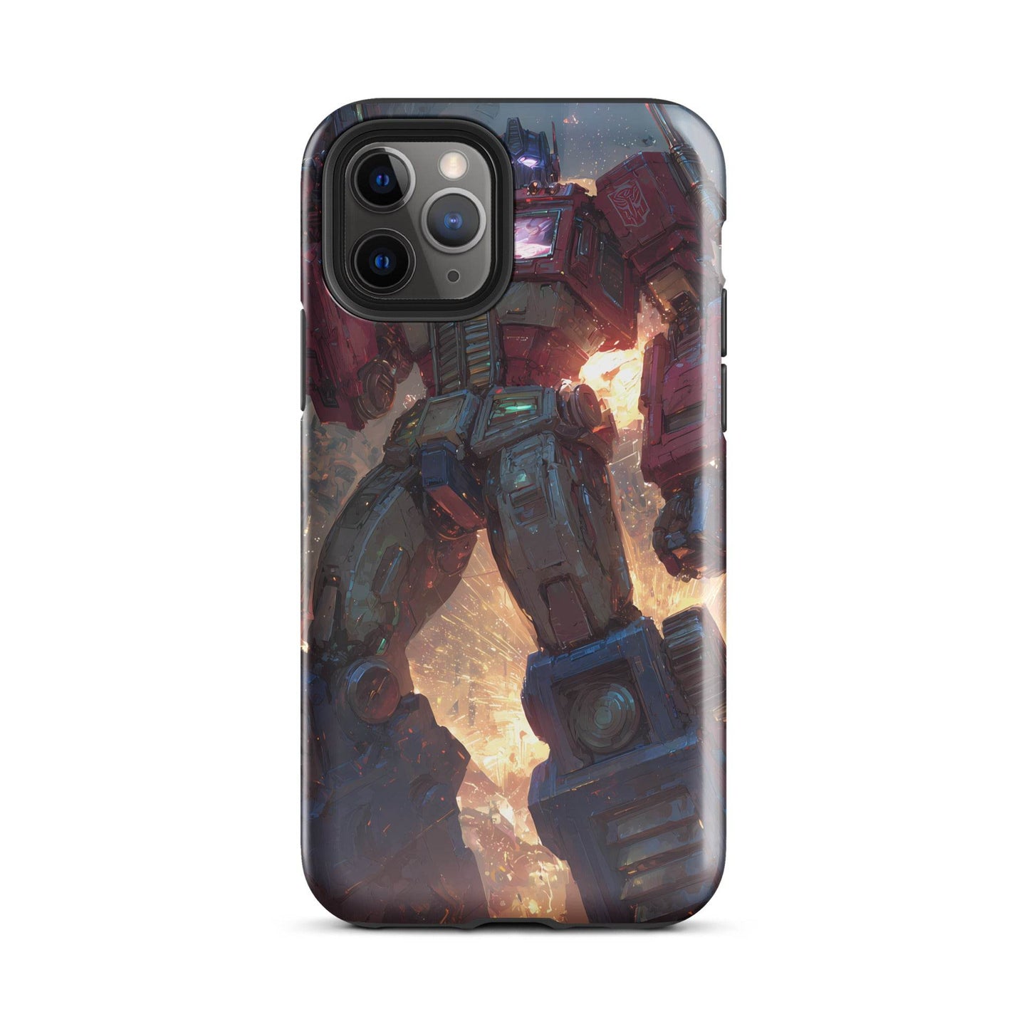 Optimus Prime Transformers Anime Fan Art Tough Case for iPhone® - Chromavolt