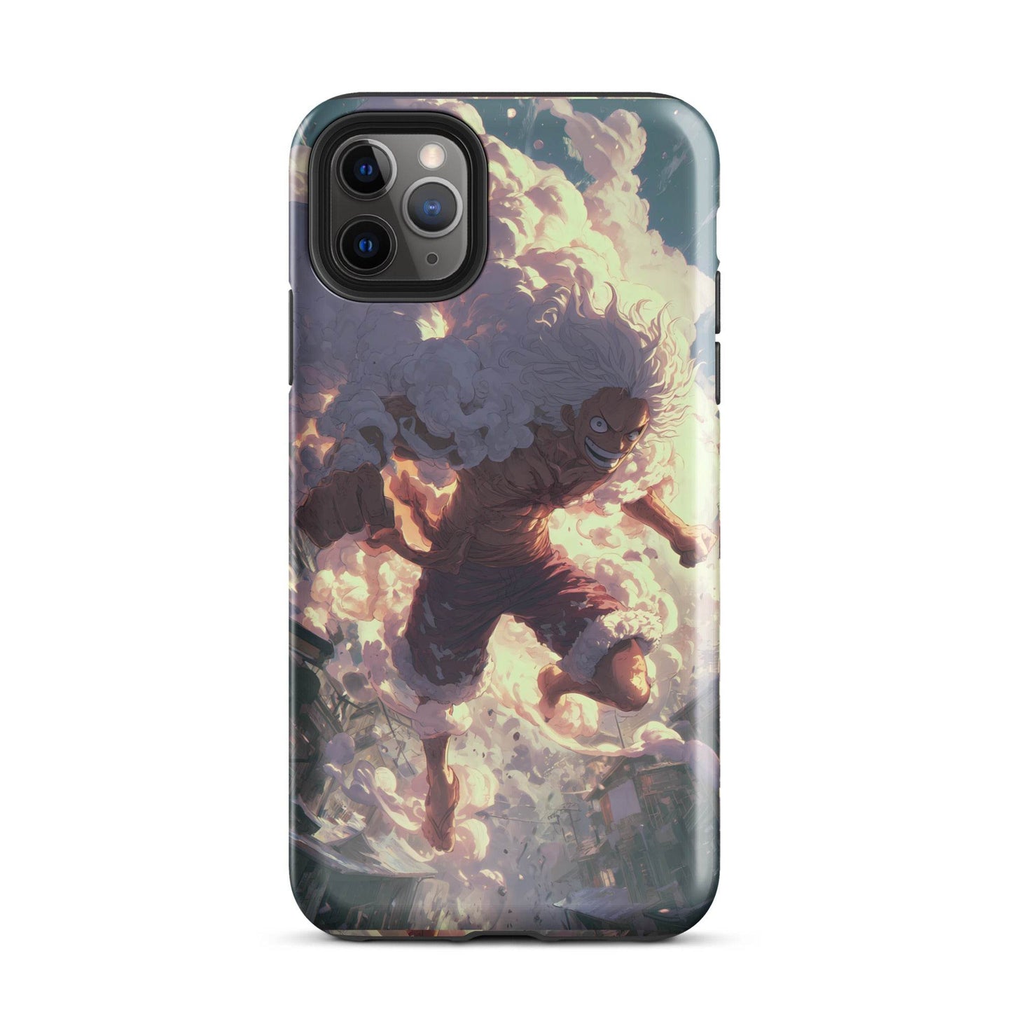 Monkey D Luffy Gear 5 Sun God Nika, One Piece Anime Tough Case for iPhone® - Chromavolt