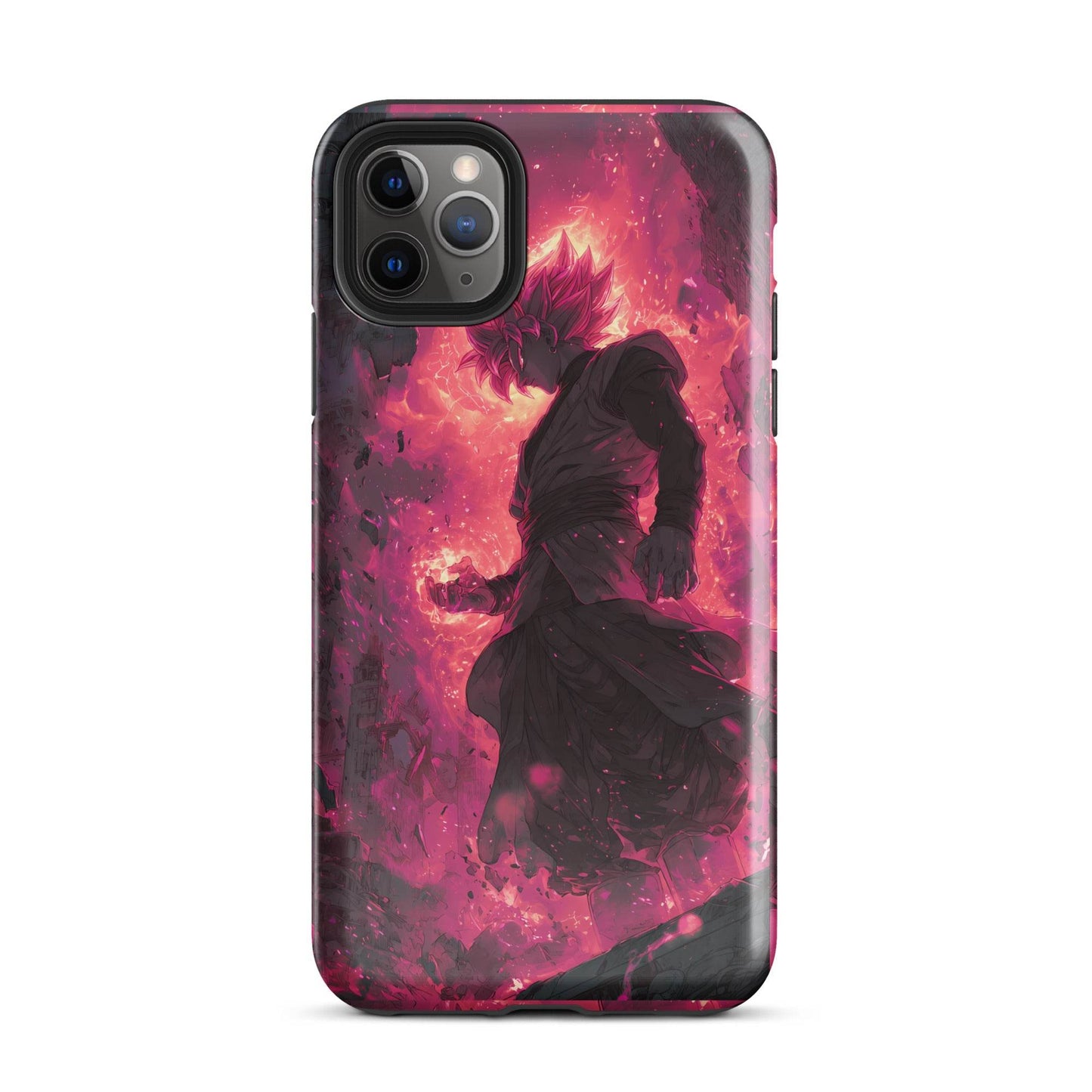 Zamasu Goku Black, Pink Rose Super Saiyan Dragon Ball Tough Case for iPhone® - Chromavolt