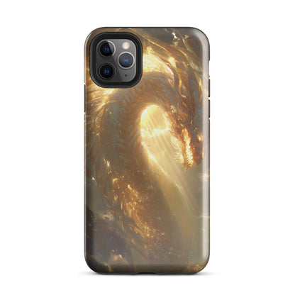 Light Dragon: The Celestial Flame Tough Case for iPhone® - Chromavolt