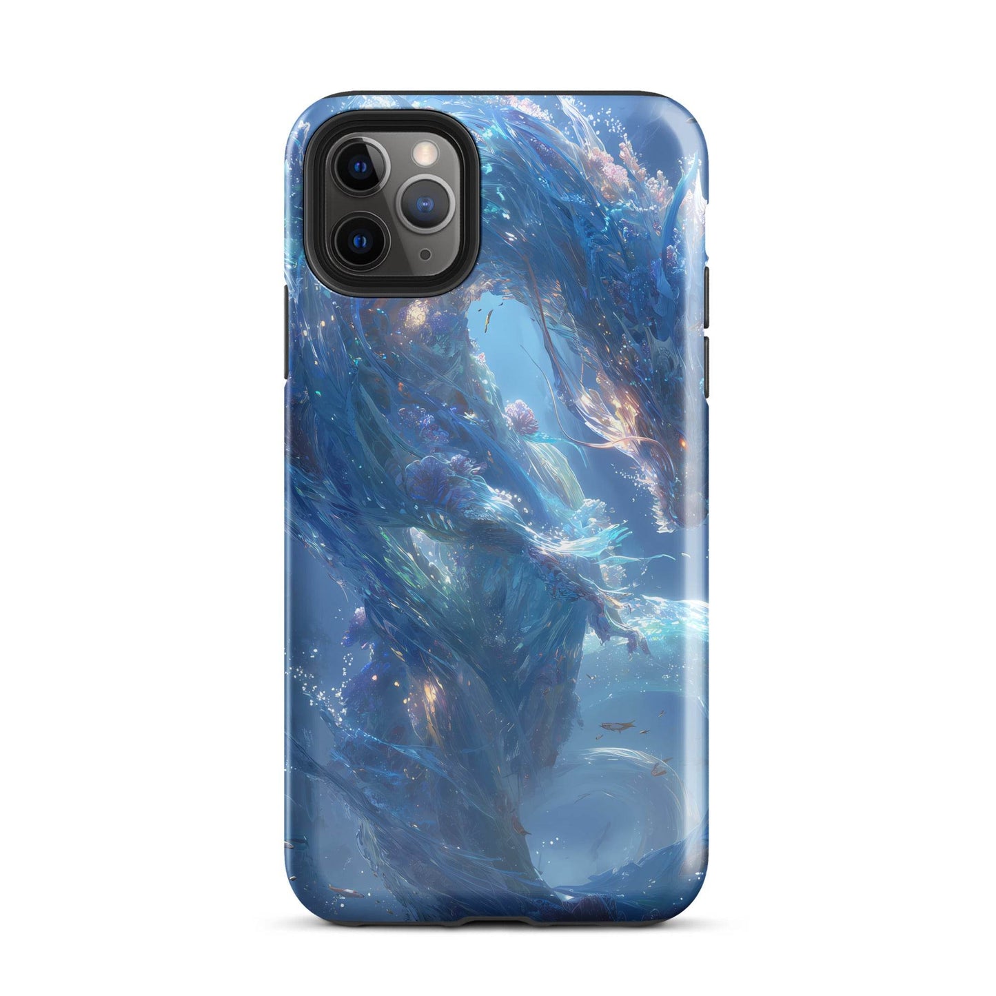 Water Dragon: The Serpent of Serenity Tough Case for iPhone® - Chromavolt