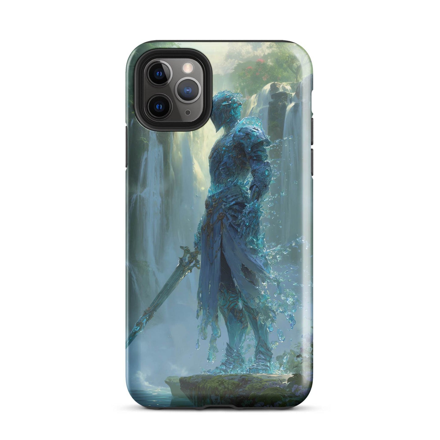 Water Elemental Knight, Original Anime Art Tough Case for iPhone® - Chromavolt