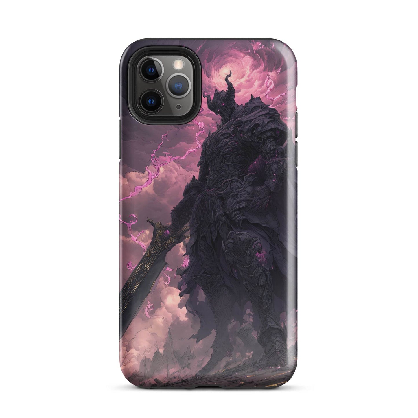 Dark Elemental Knight, Original Anime Art Tough Case for iPhone® - Chromavolt