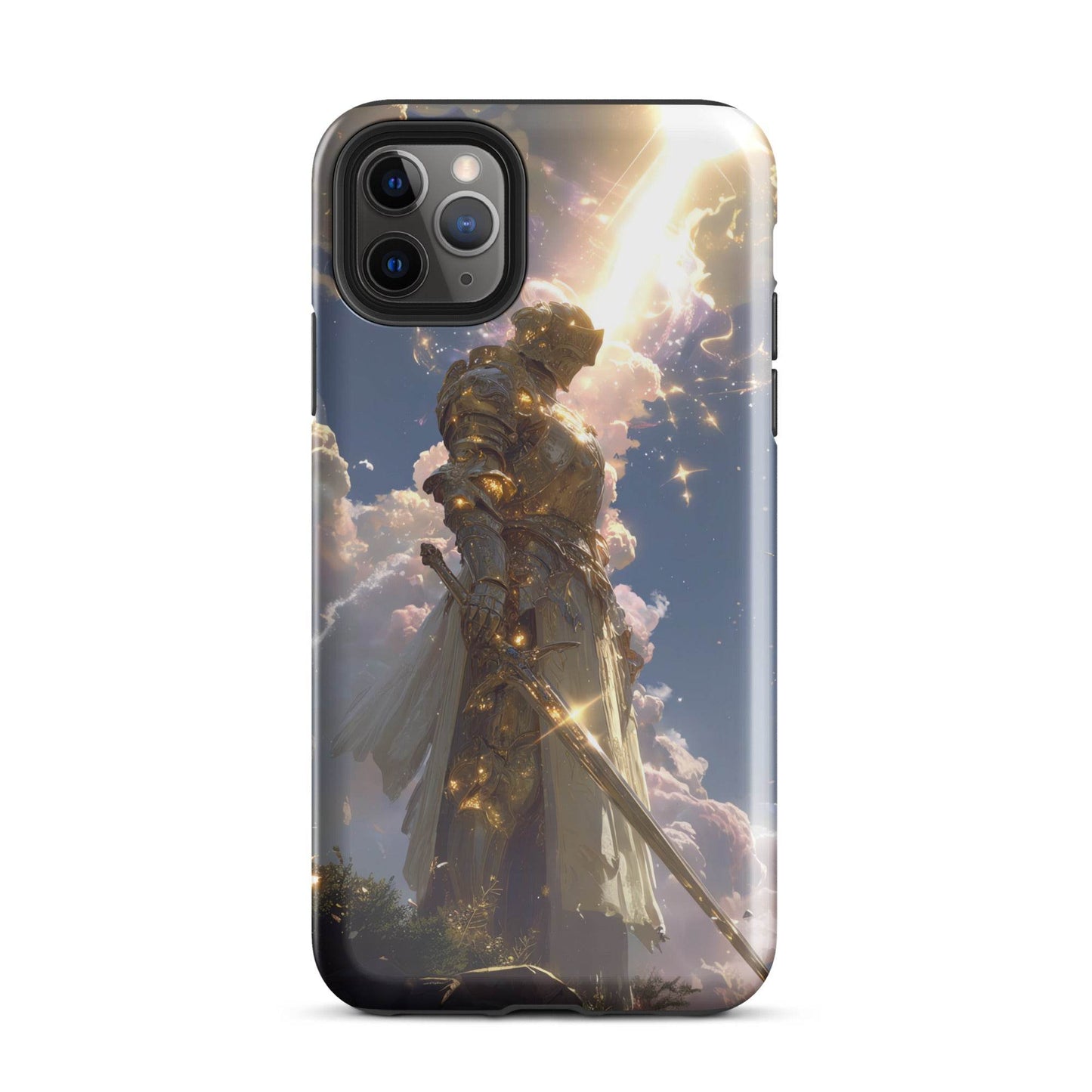 Light Elemental Knight, Original Anime Art Tough Case for iPhone® - Chromavolt