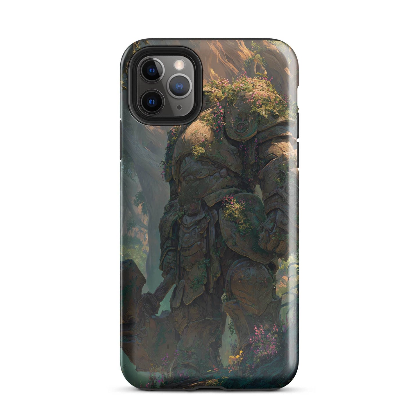 Earth Elemental Knight, Original Anime Art Tough Case for iPhone® - Chromavolt