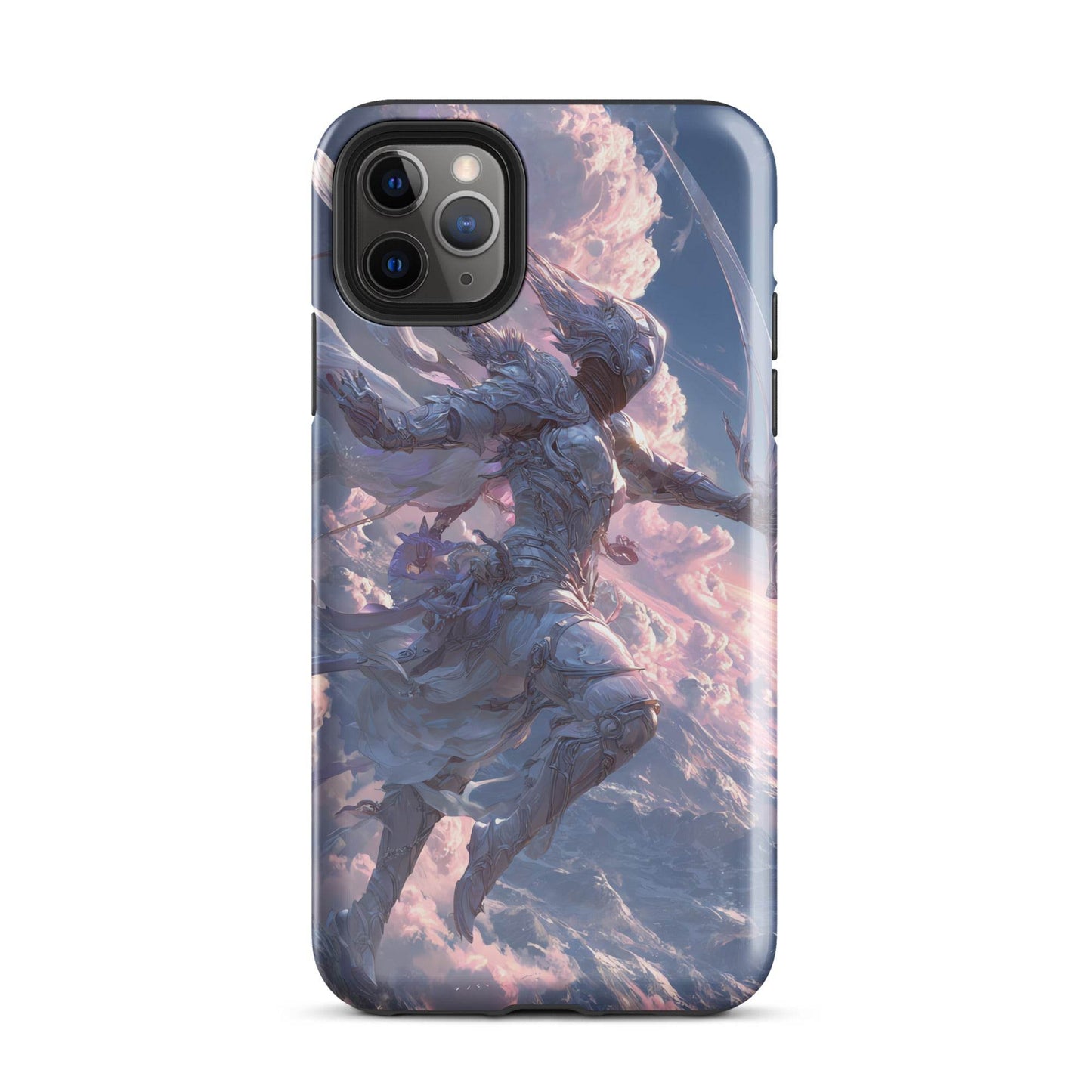 Wind Elemental Knight, Original Anime Art Tough Case for iPhone® - Chromavolt