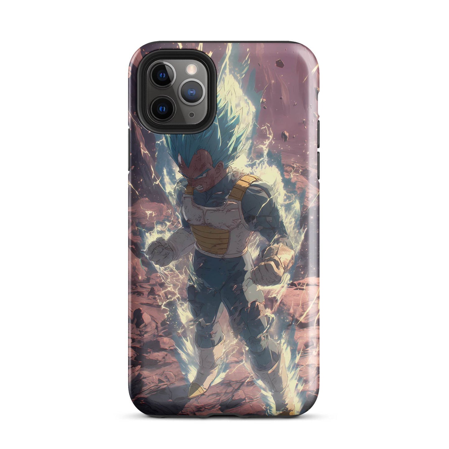 Super Saiyan Blue Vegeta, Dragon Ball Super Anime Fan Art Tough Case for iPhone® - Chromavolt
