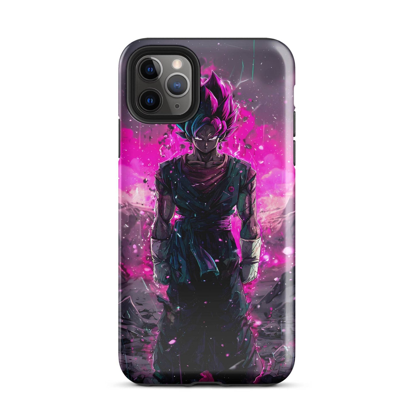 Super Saiyan Blue and Pink Rose Vegito, Dragon Ball Super Anime Fan Art Tough Case for iPhone® - Chromavolt