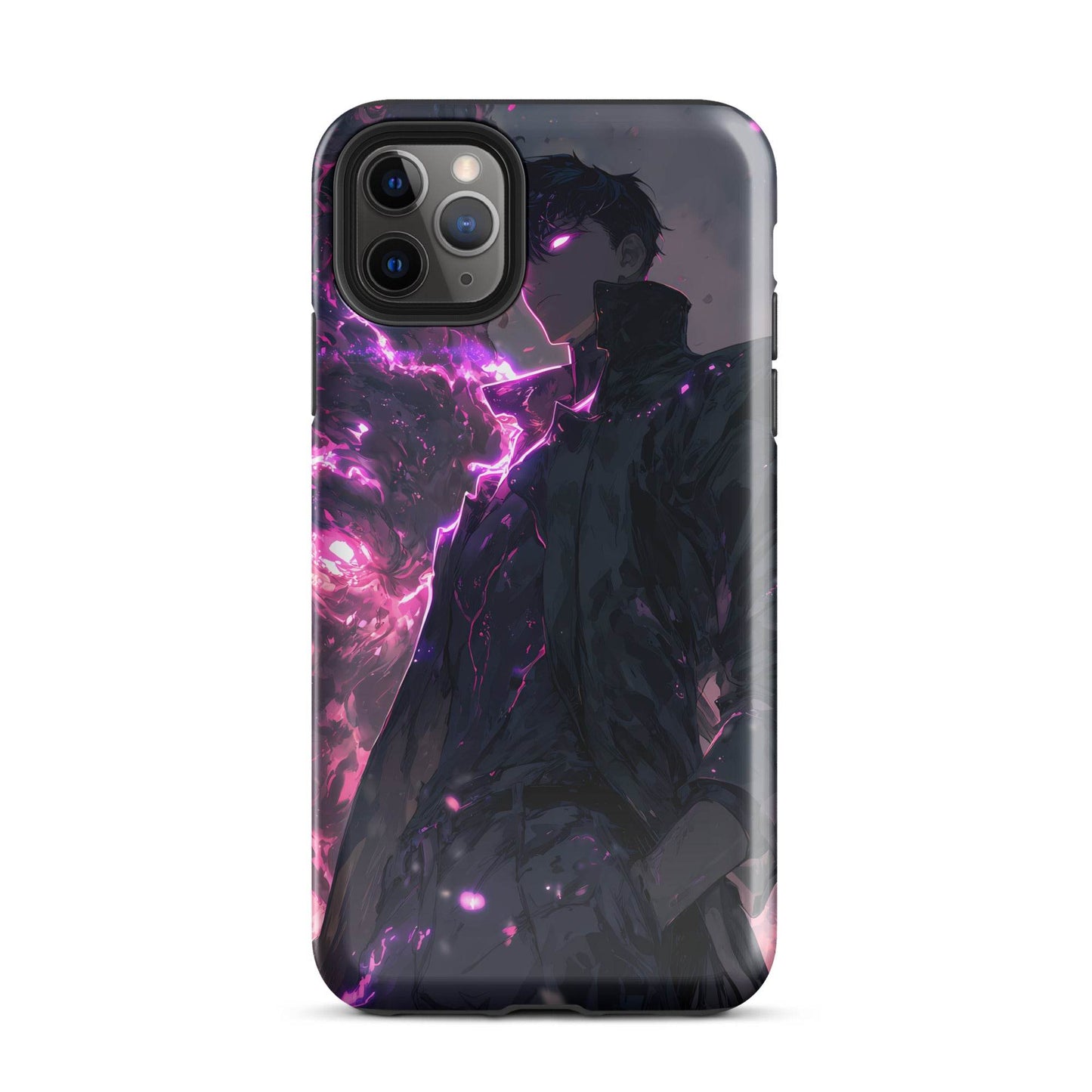 Solo Leveling Sung Jinwoo Shadow Monarch Anime Fan Art Tough Case for iPhone® - Chromavolt