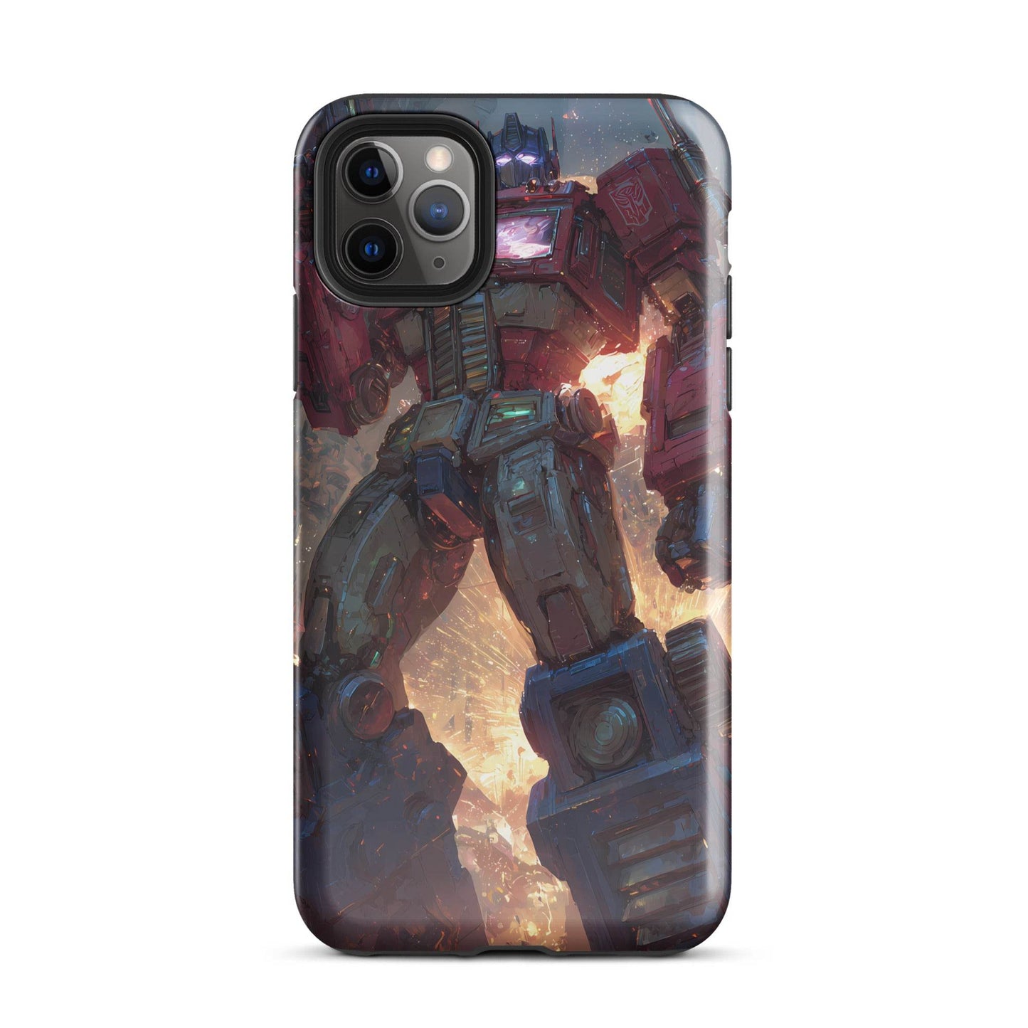 Optimus Prime Transformers Anime Fan Art Tough Case for iPhone® - Chromavolt