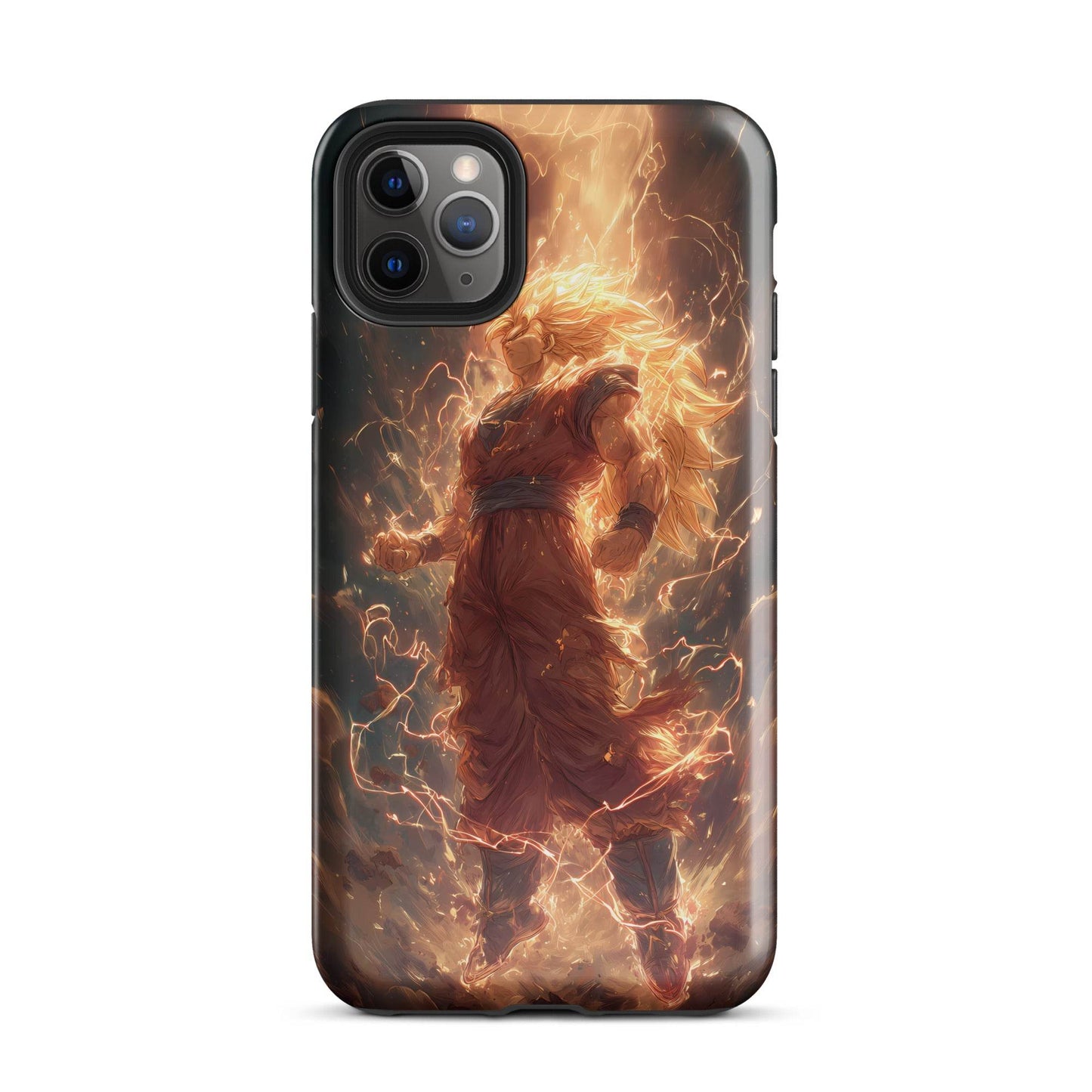 Super Saiyan 3 Goku, Dragon Ball Z Anime Fan Art Tough Case for iPhone® - Chromavolt