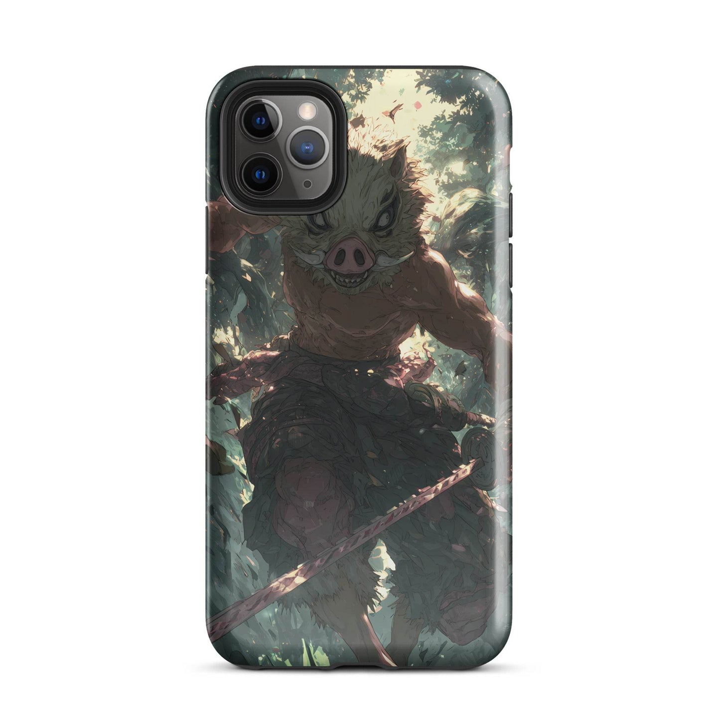 Inosuke Hashibira Demon Slayer Anime Fan Art Tough Case for iPhone® - Chromavolt