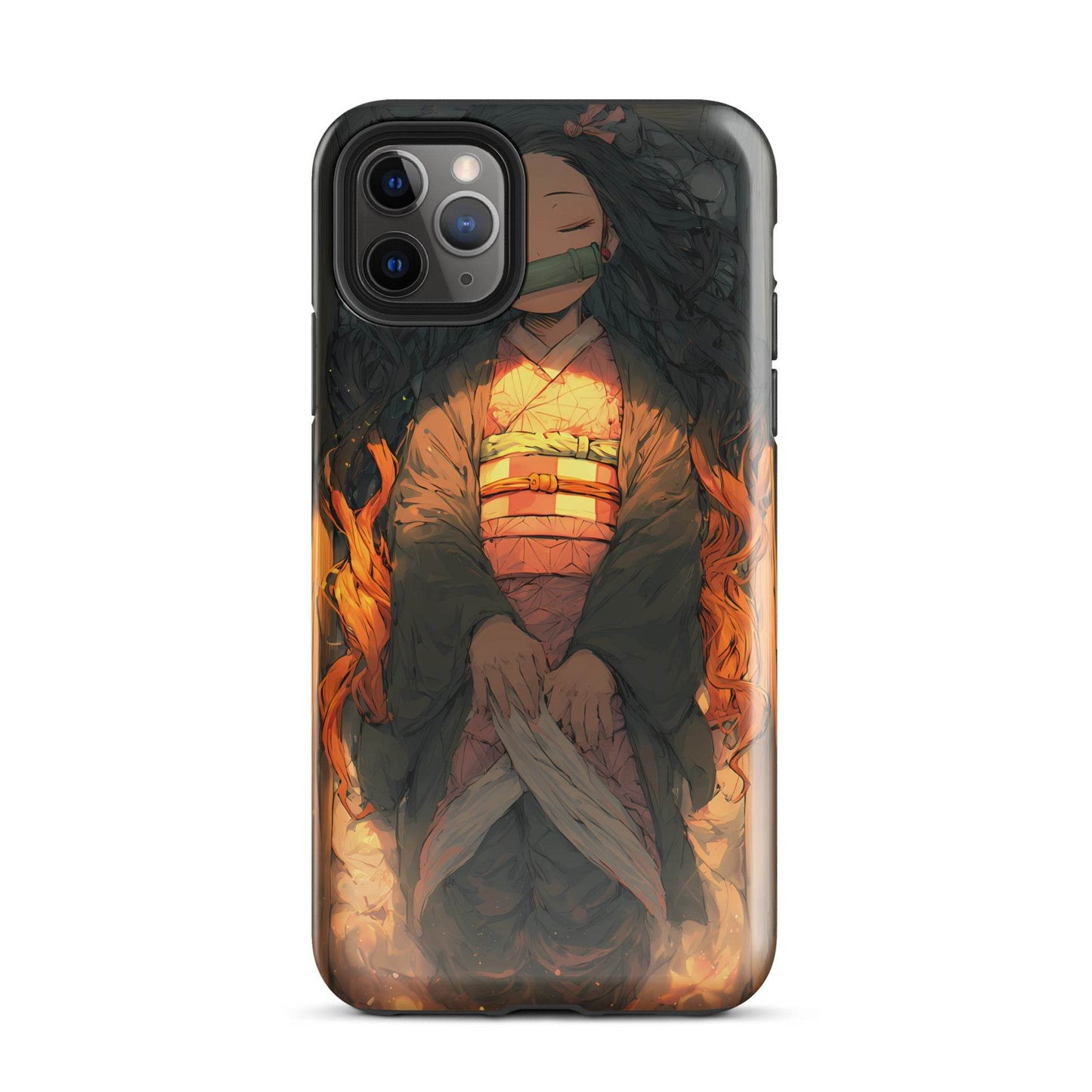 Sleeping Nezuko, Demon Slayer Anime Tough Case for iPhone® - Chromavolt