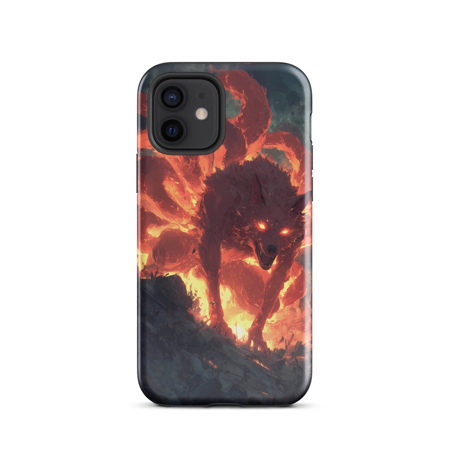 Kurama Nine Tailed Fox, Naruto Shippuden Fan Art Tough Case for iPhone® - Chromavolt