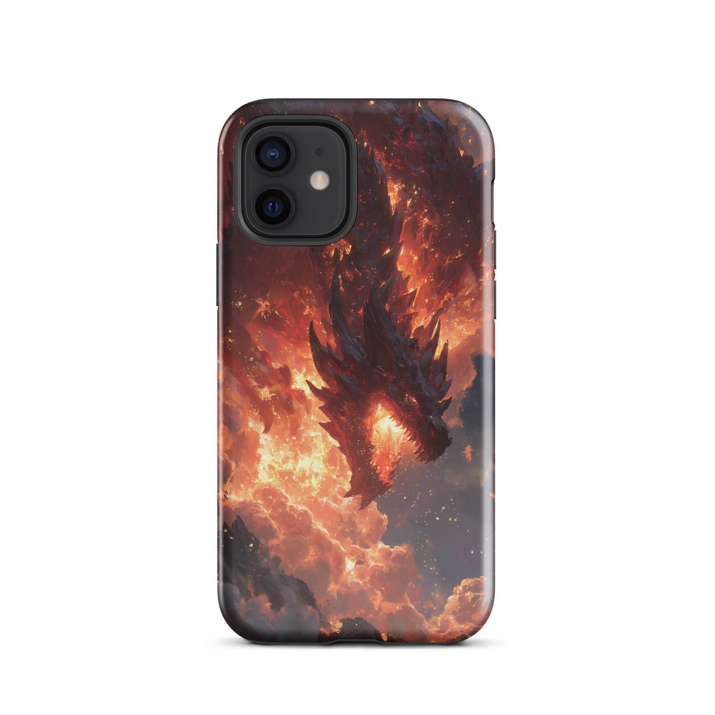 Fire Dragon: The Inferno Sovereign Tough Case for iPhone® - Chromavolt