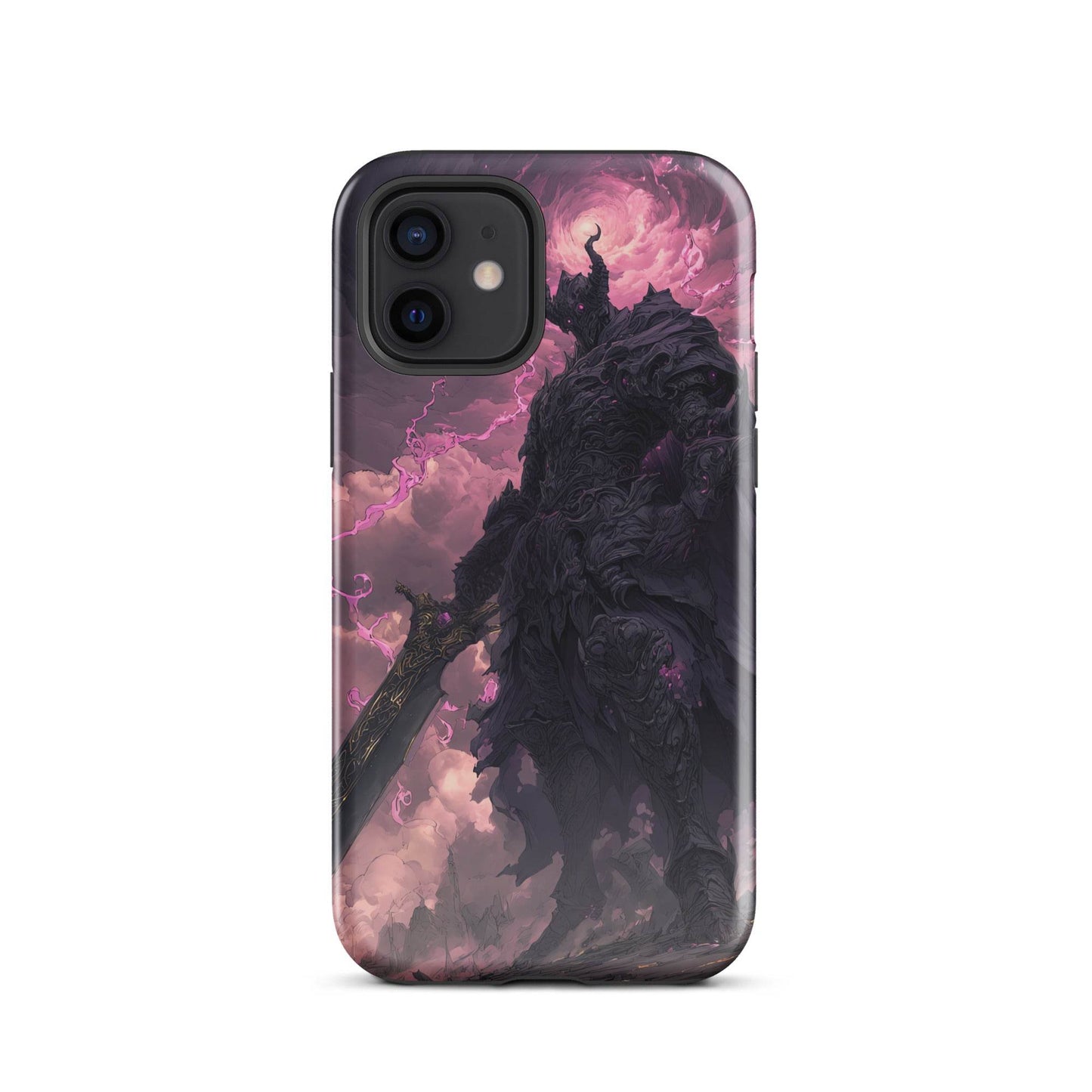 Dark Elemental Knight, Original Anime Art Tough Case for iPhone® - Chromavolt