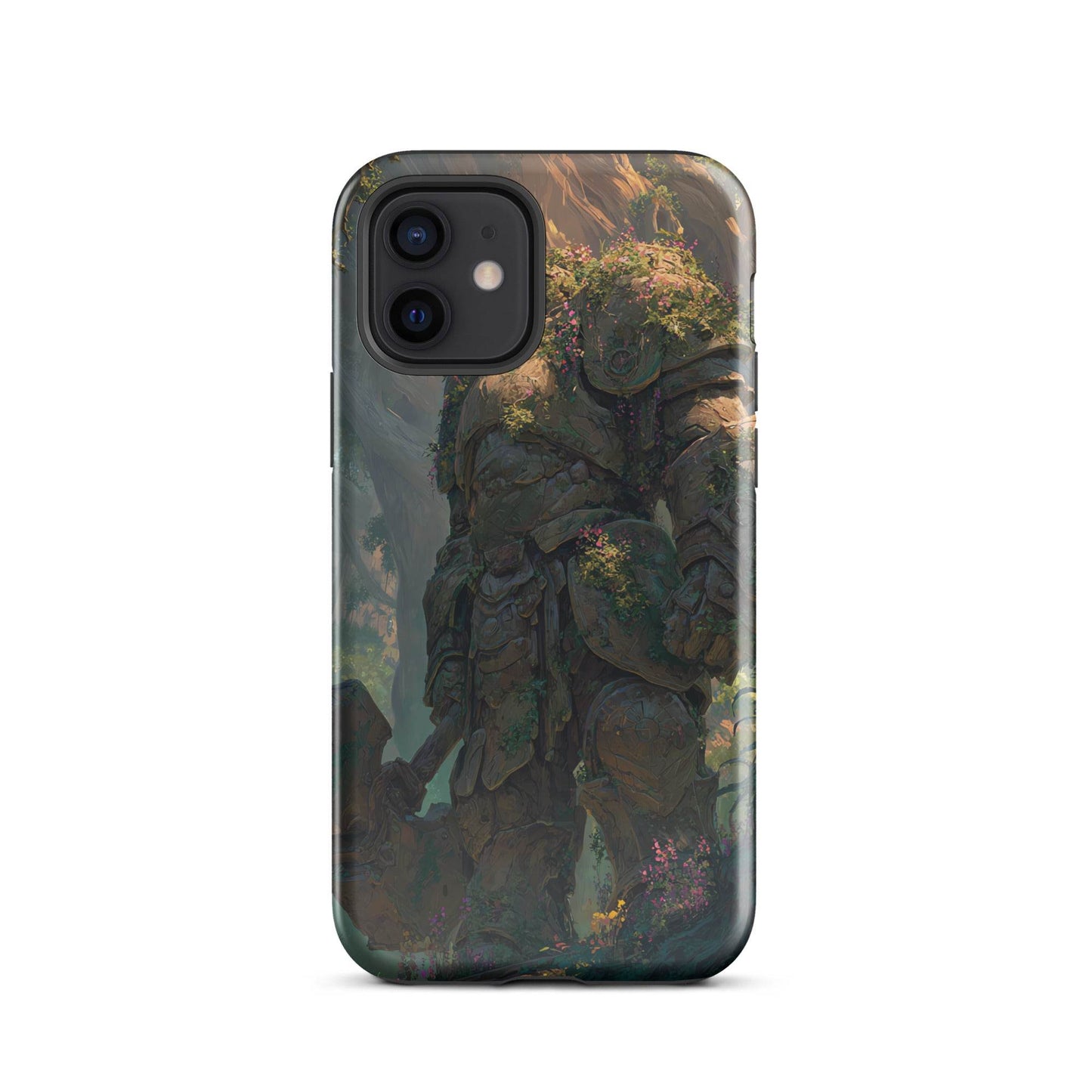 Earth Elemental Knight, Original Anime Art Tough Case for iPhone® - Chromavolt