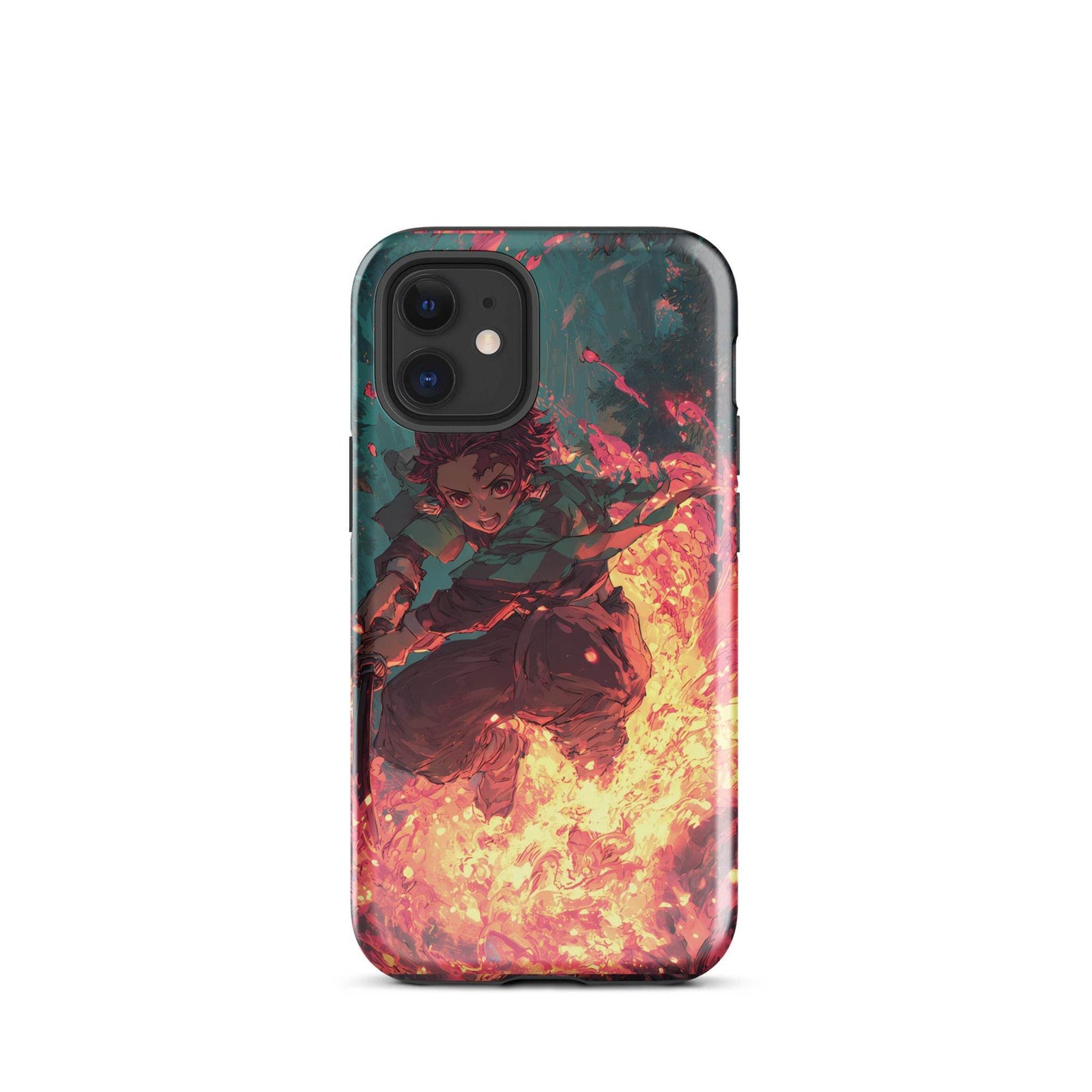Tanjiro Kamado Hinokami Kagura, Demon Slayer Anime Tough Case for iPhone® - Chromavolt