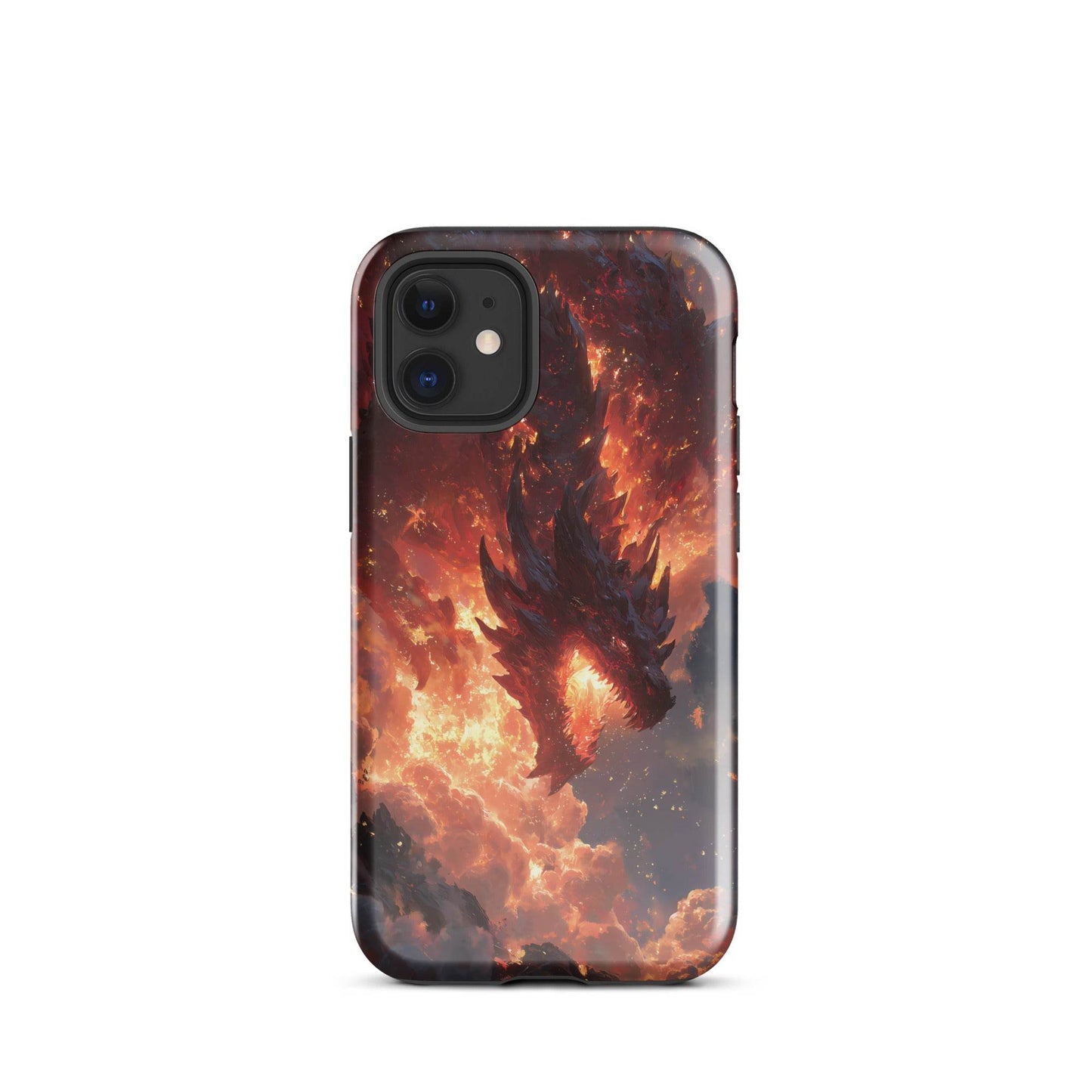 Fire Dragon: The Inferno Sovereign Tough Case for iPhone® - Chromavolt