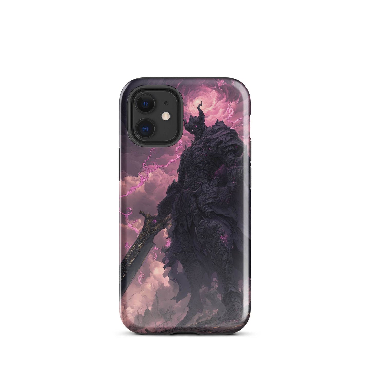 Dark Elemental Knight, Original Anime Art Tough Case for iPhone® - Chromavolt