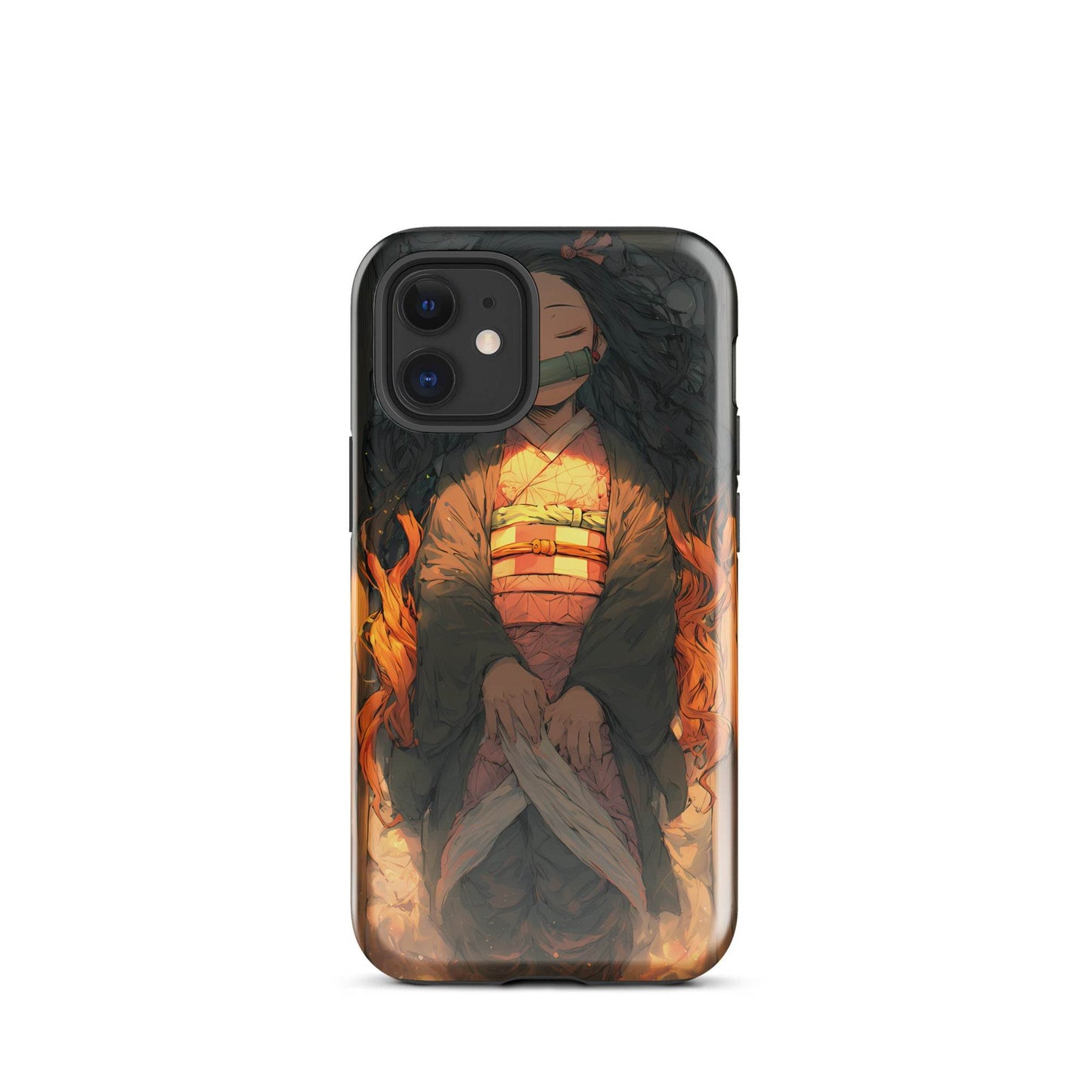 Sleeping Nezuko, Demon Slayer Anime Tough Case for iPhone® - Chromavolt