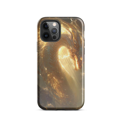 Light Dragon: The Celestial Flame Tough Case for iPhone® - Chromavolt
