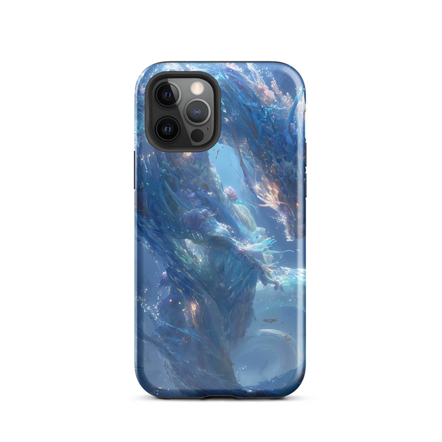 Water Dragon: The Serpent of Serenity Tough Case for iPhone® - Chromavolt