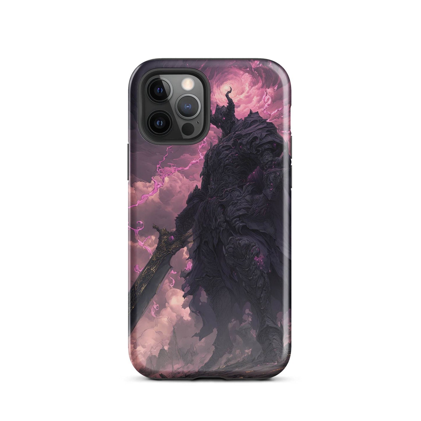 Dark Elemental Knight, Original Anime Art Tough Case for iPhone® - Chromavolt