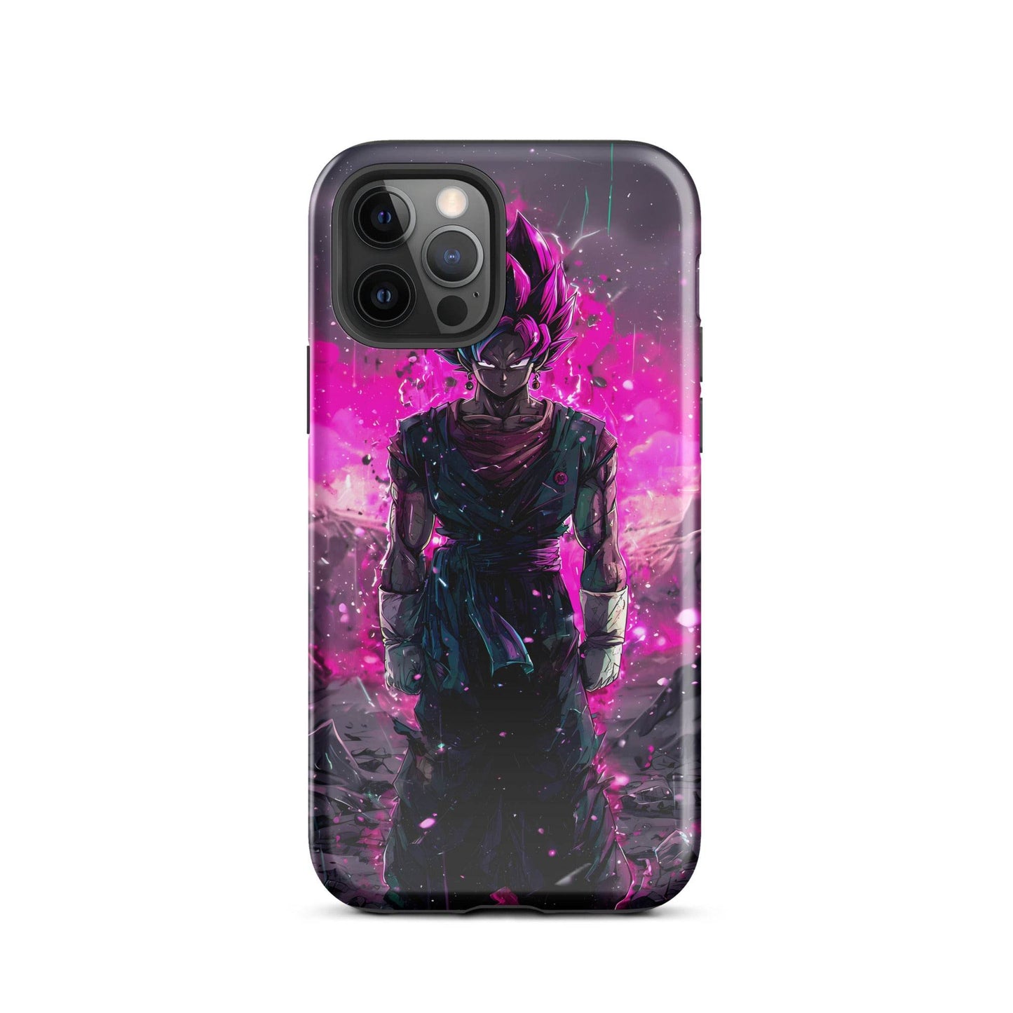 Super Saiyan Blue and Pink Rose Vegito, Dragon Ball Super Anime Fan Art Tough Case for iPhone® - Chromavolt