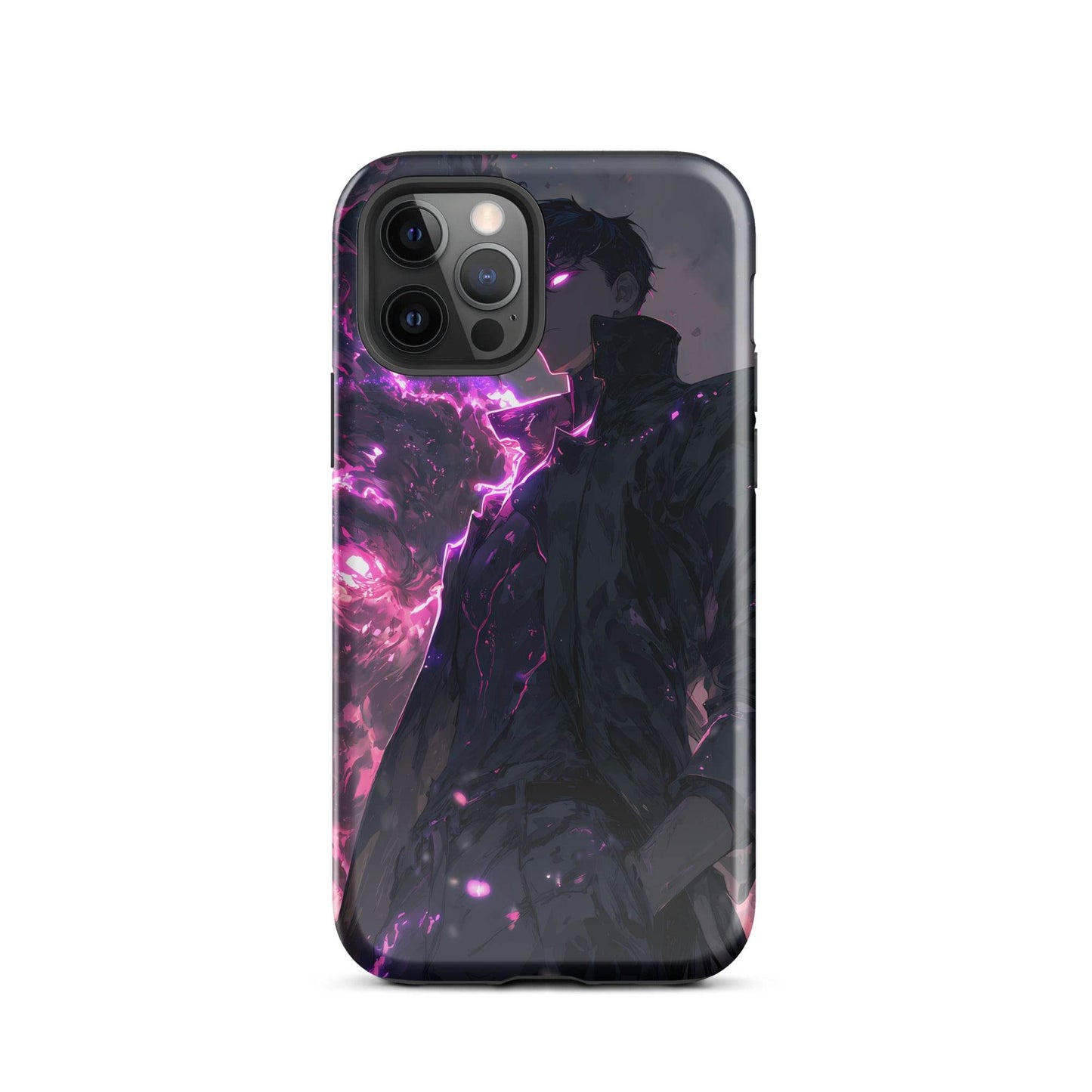 Solo Leveling Sung Jinwoo Shadow Monarch Anime Fan Art Tough Case for iPhone® - Chromavolt