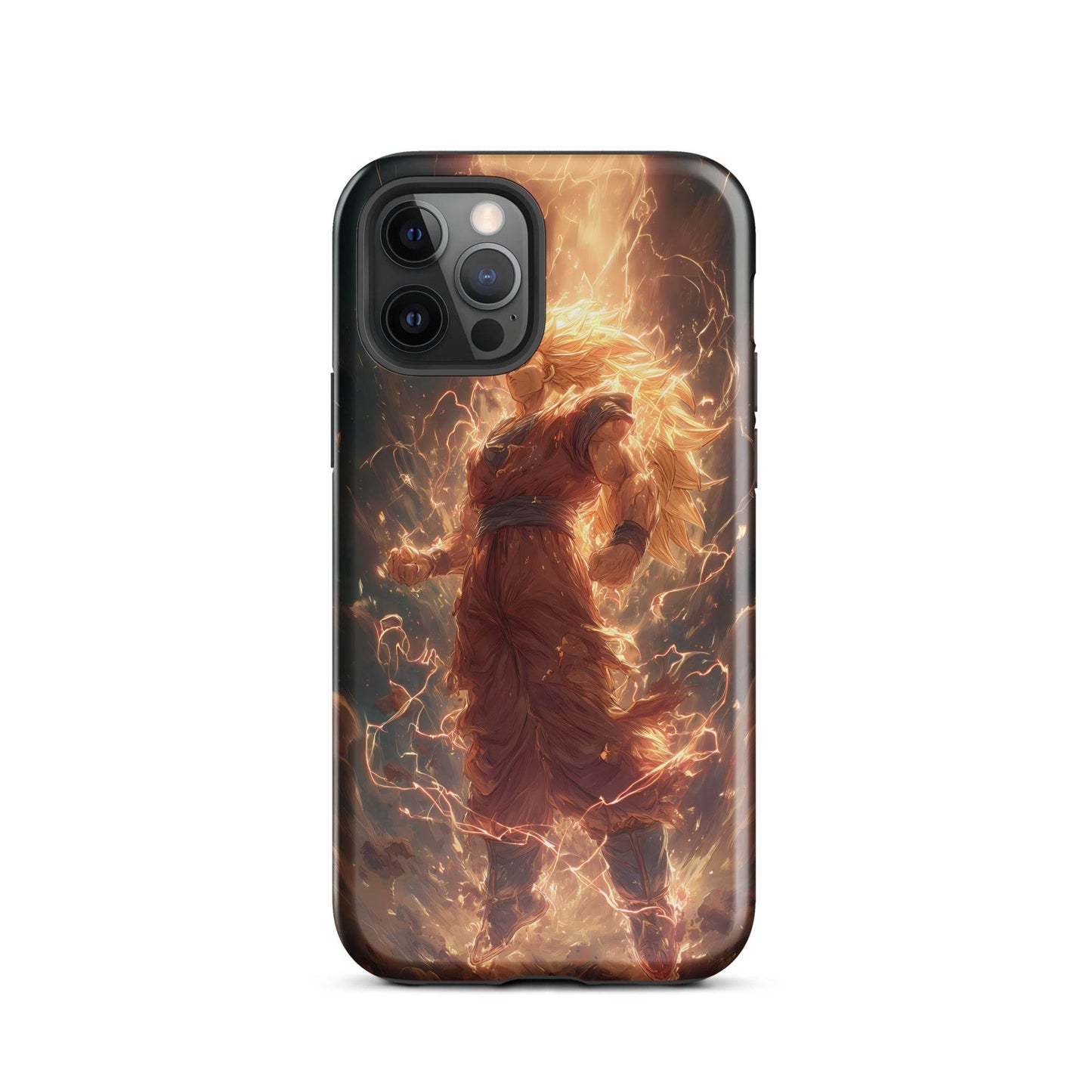Super Saiyan 3 Goku, Dragon Ball Z Anime Fan Art Tough Case for iPhone® - Chromavolt