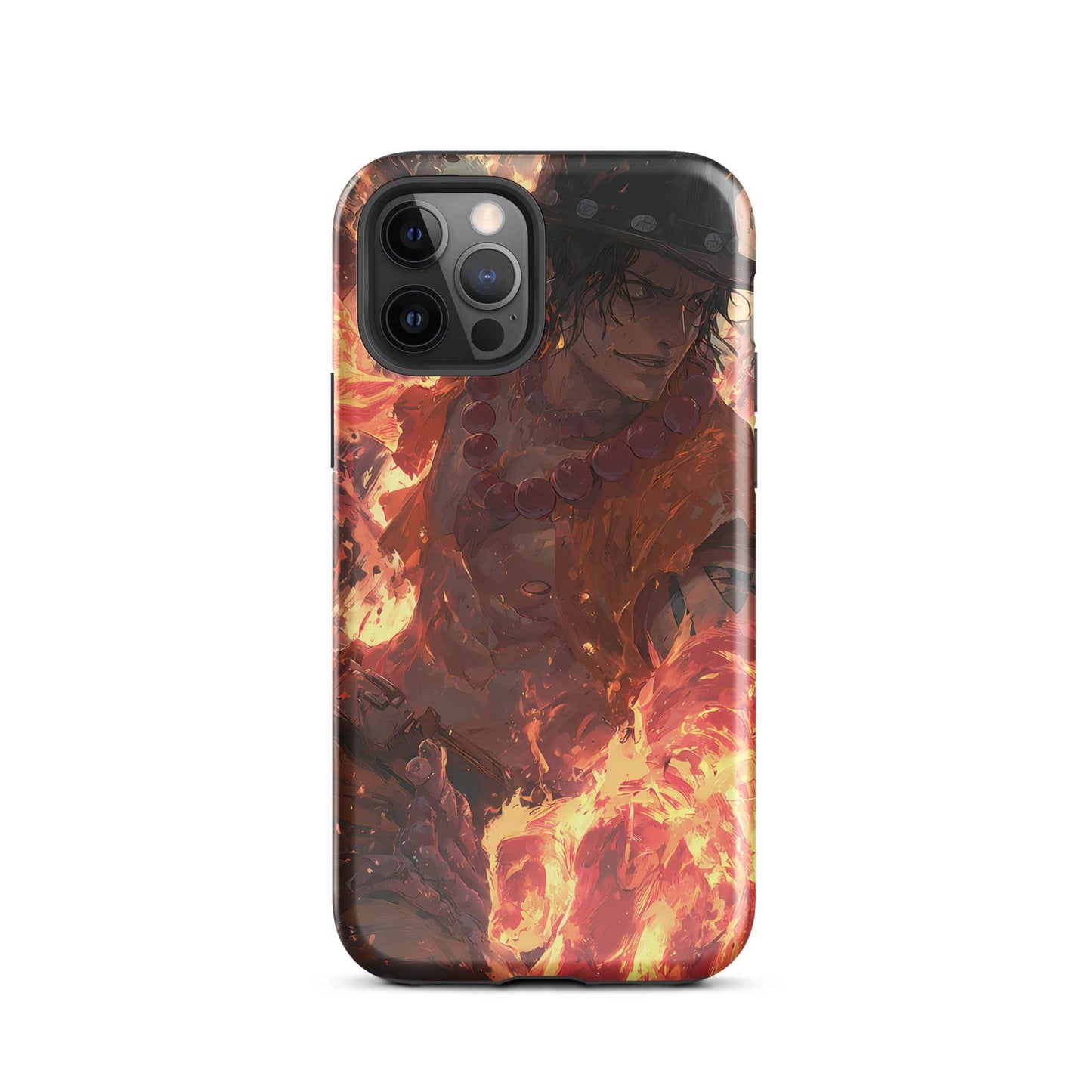 Fire Fist Ace, One Piece Portgas D. Ace Anime Fan Art Tough Case for iPhone® - Chromavolt