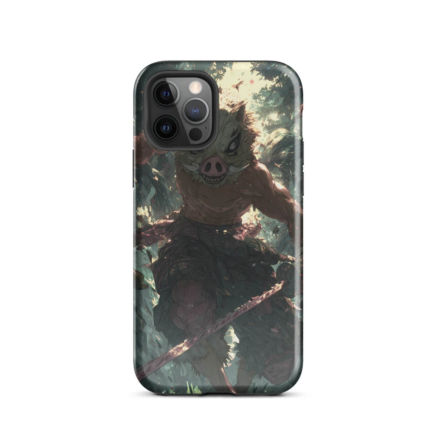 Inosuke Hashibira Demon Slayer Anime Fan Art Tough Case for iPhone® - Chromavolt