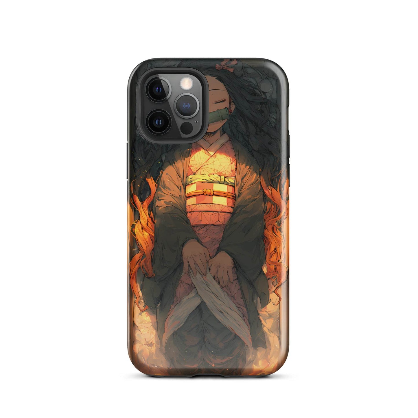 Sleeping Nezuko, Demon Slayer Anime Tough Case for iPhone® - Chromavolt