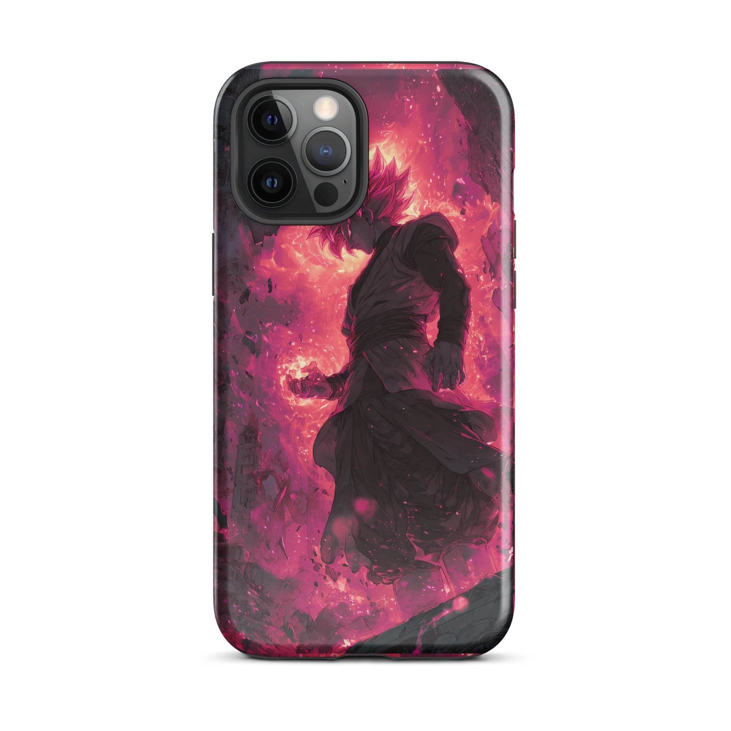 Zamasu Goku Black, Pink Rose Super Saiyan Dragon Ball Tough Case for iPhone® - Chromavolt