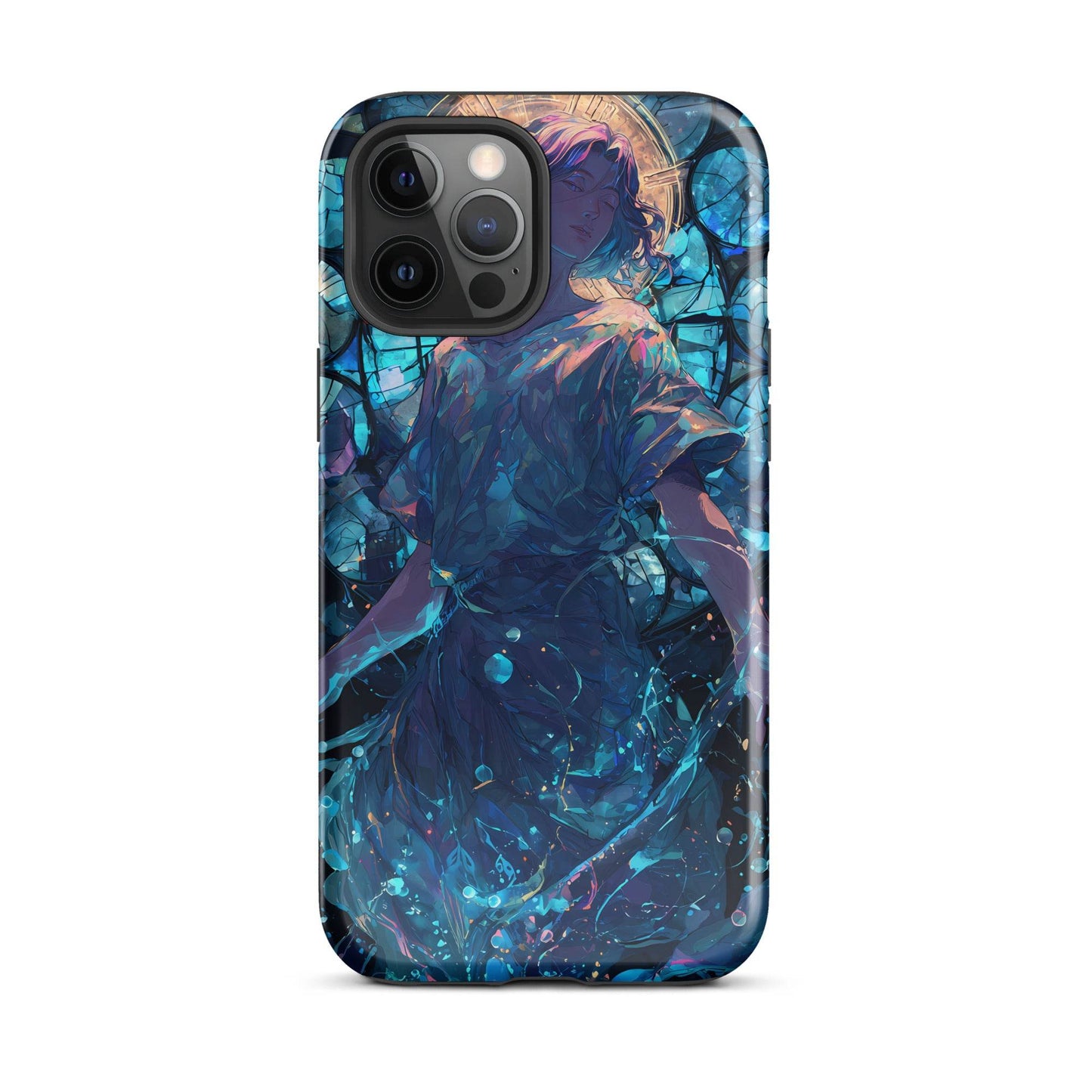 Aquarius Zodiac Sign Fan Art Tough Case for iPhone® - Chromavolt