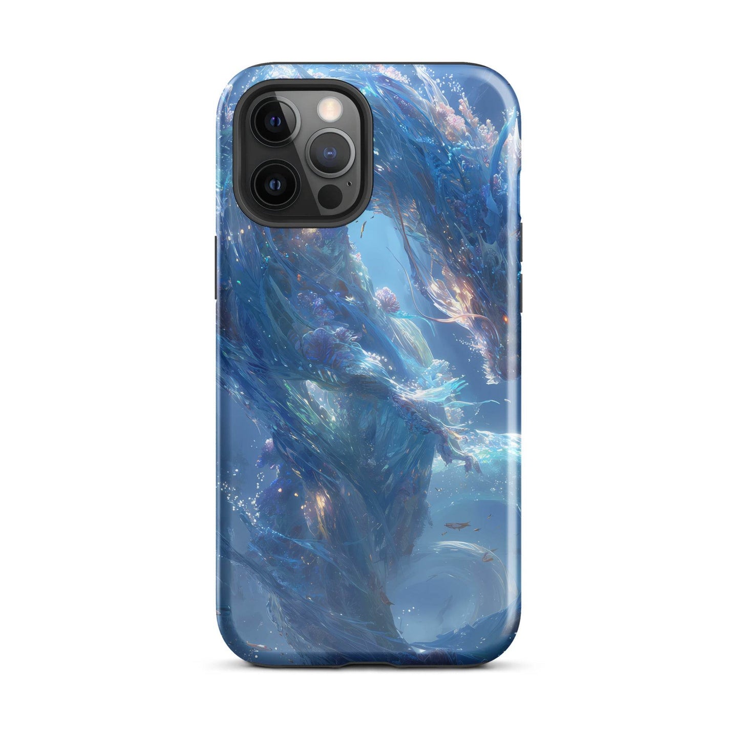 Water Dragon: The Serpent of Serenity Tough Case for iPhone® - Chromavolt