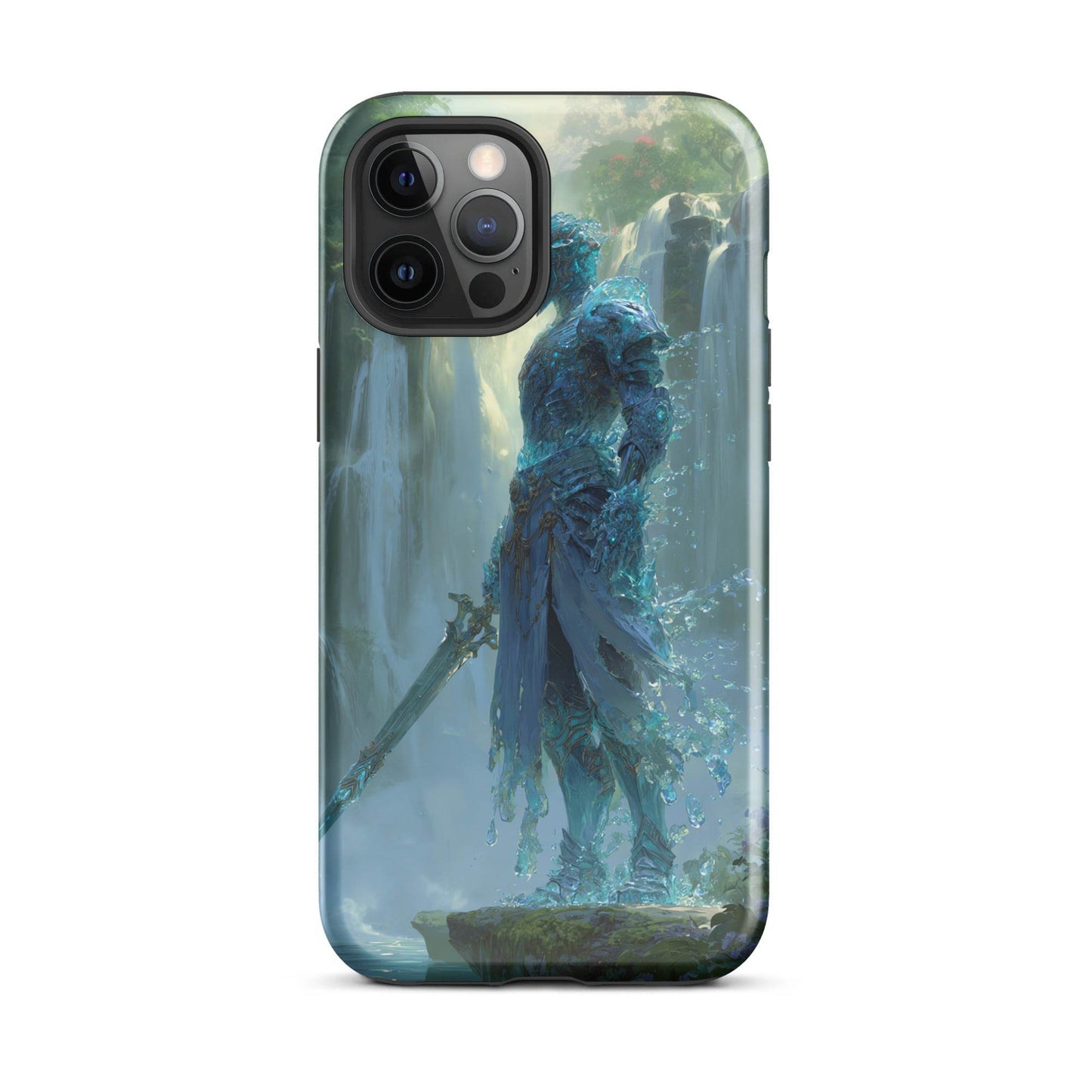 Water Elemental Knight, Original Anime Art Tough Case for iPhone® - Chromavolt