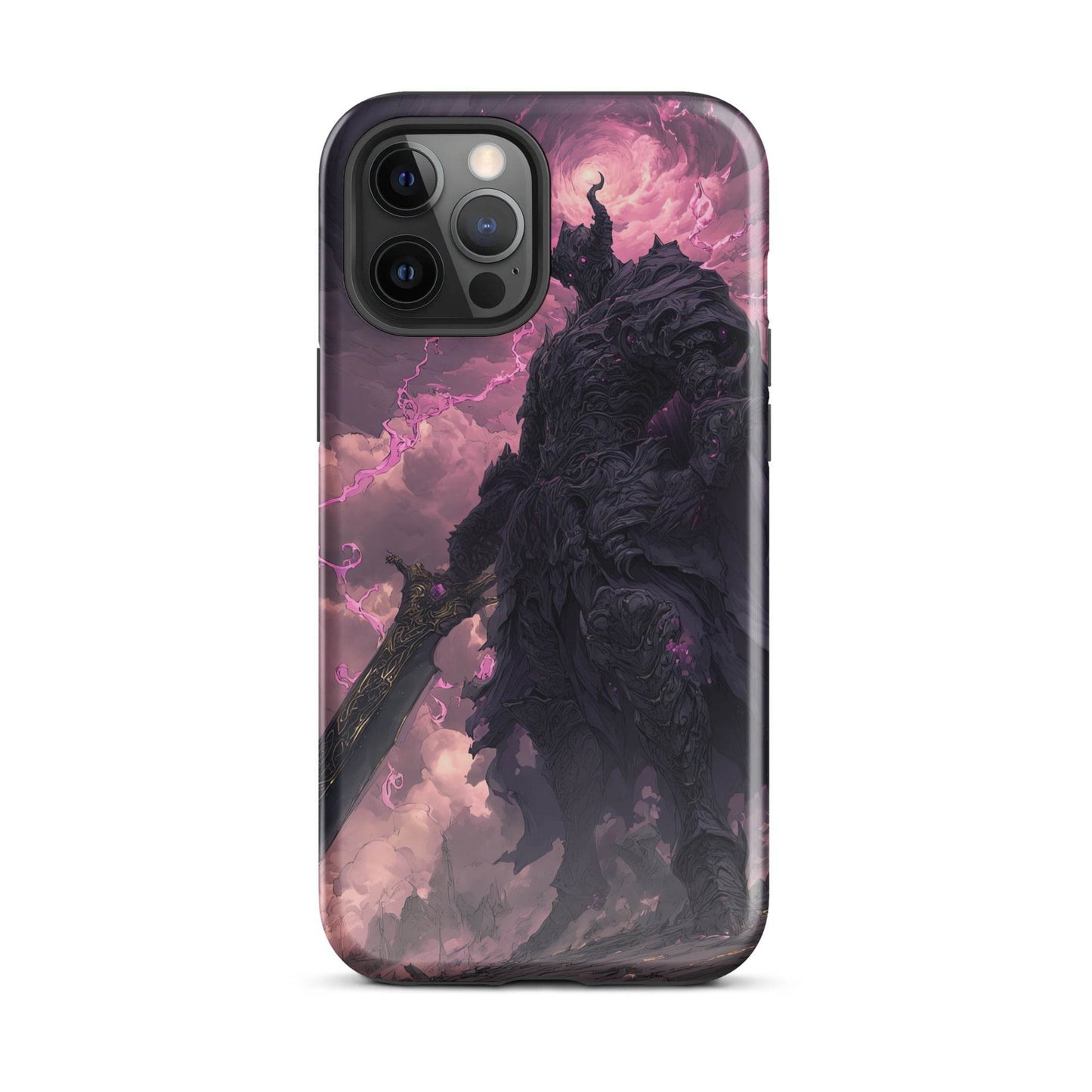 Dark Elemental Knight, Original Anime Art Tough Case for iPhone® - Chromavolt