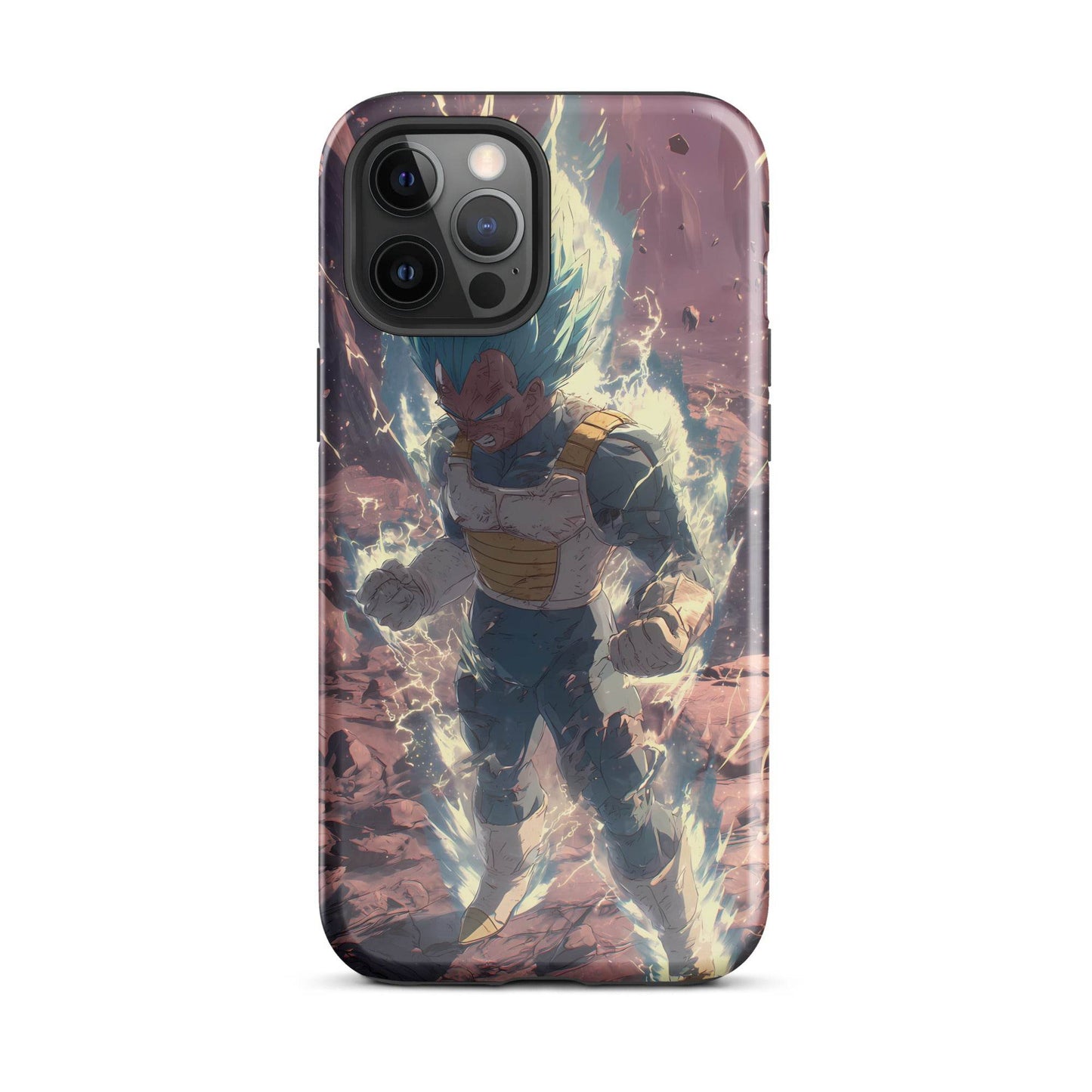 Super Saiyan Blue Vegeta, Dragon Ball Super Anime Fan Art Tough Case for iPhone® - Chromavolt