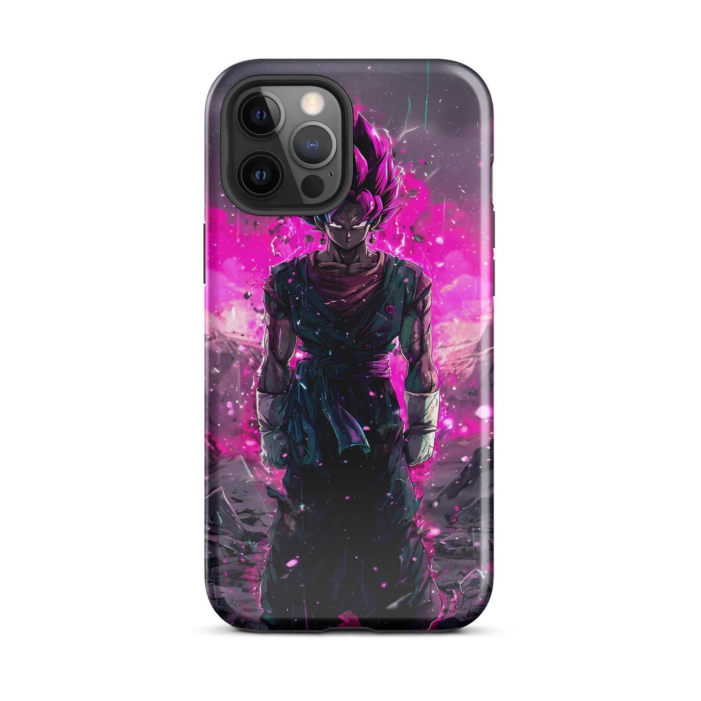 Super Saiyan Blue and Pink Rose Vegito, Dragon Ball Super Anime Fan Art Tough Case for iPhone® - Chromavolt